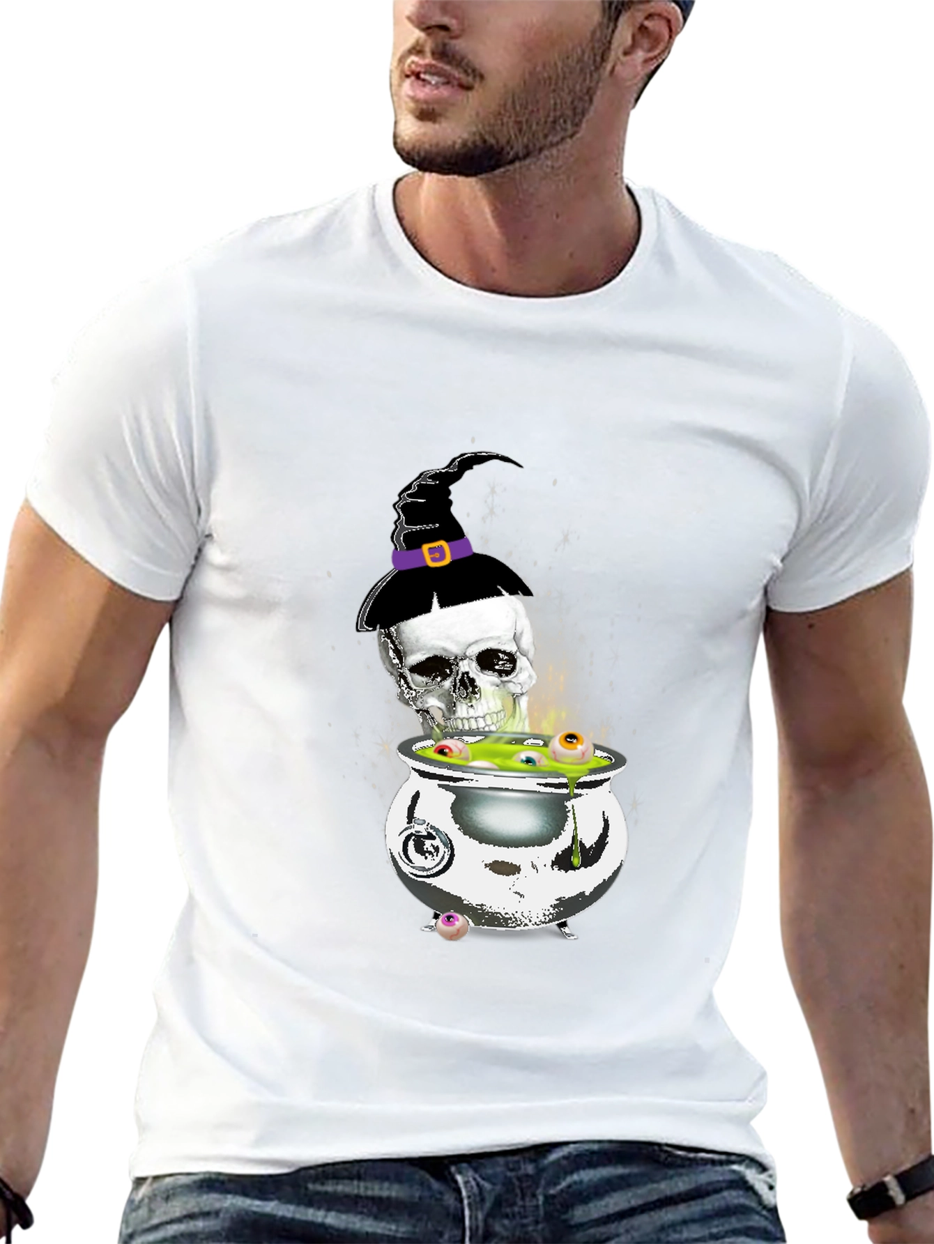 Halloween Skull Cauldron T-Shirt
