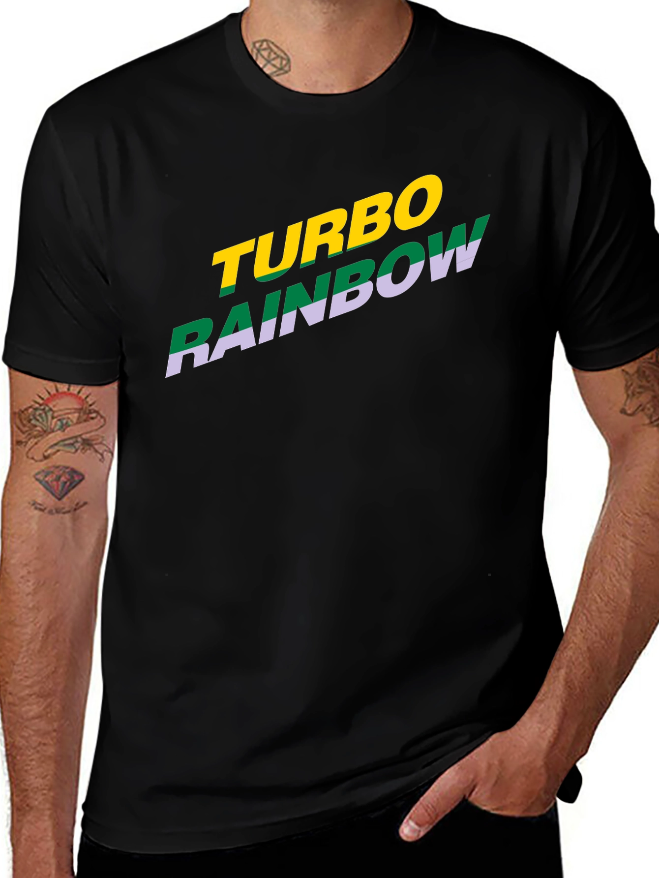 Turbo Rainbow Graphic Tee - Bold Style