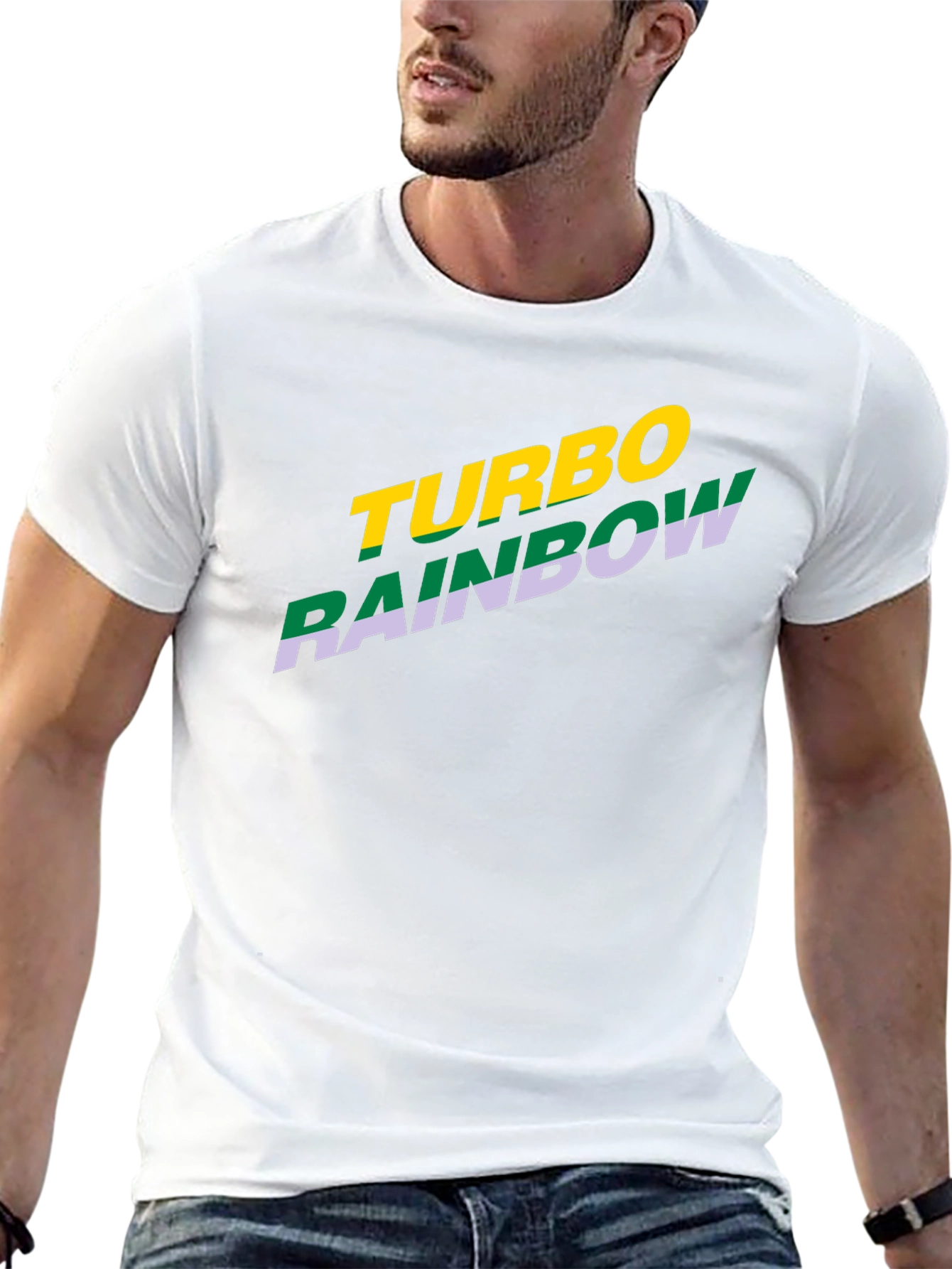 Turbo Rainbow Graphic Tee - Bold Style