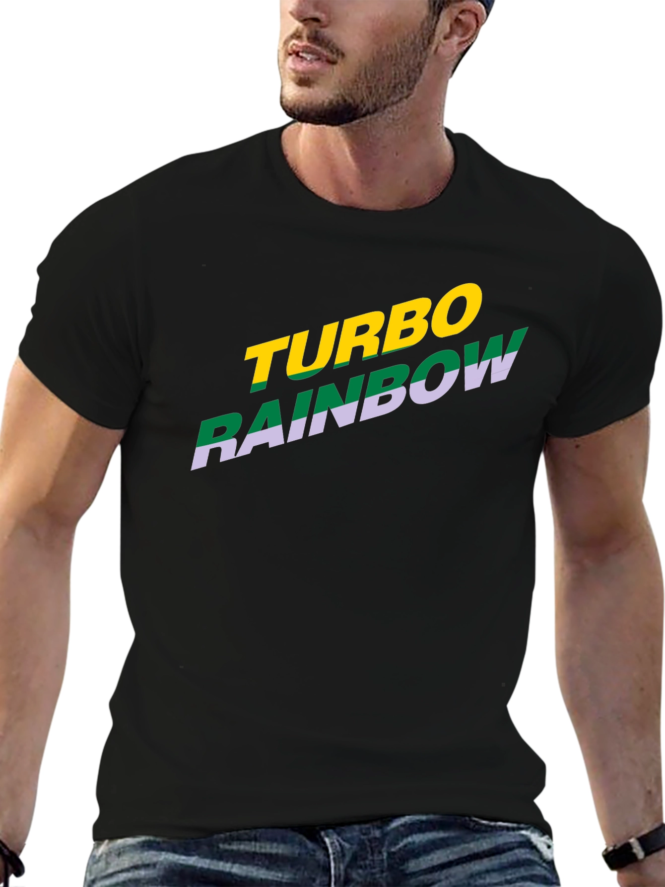 Turbo Rainbow Graphic Tee - Bold Style