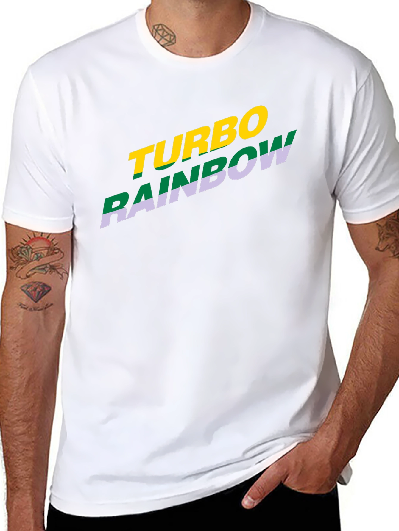 Turbo Rainbow Graphic Tee - Bold Style