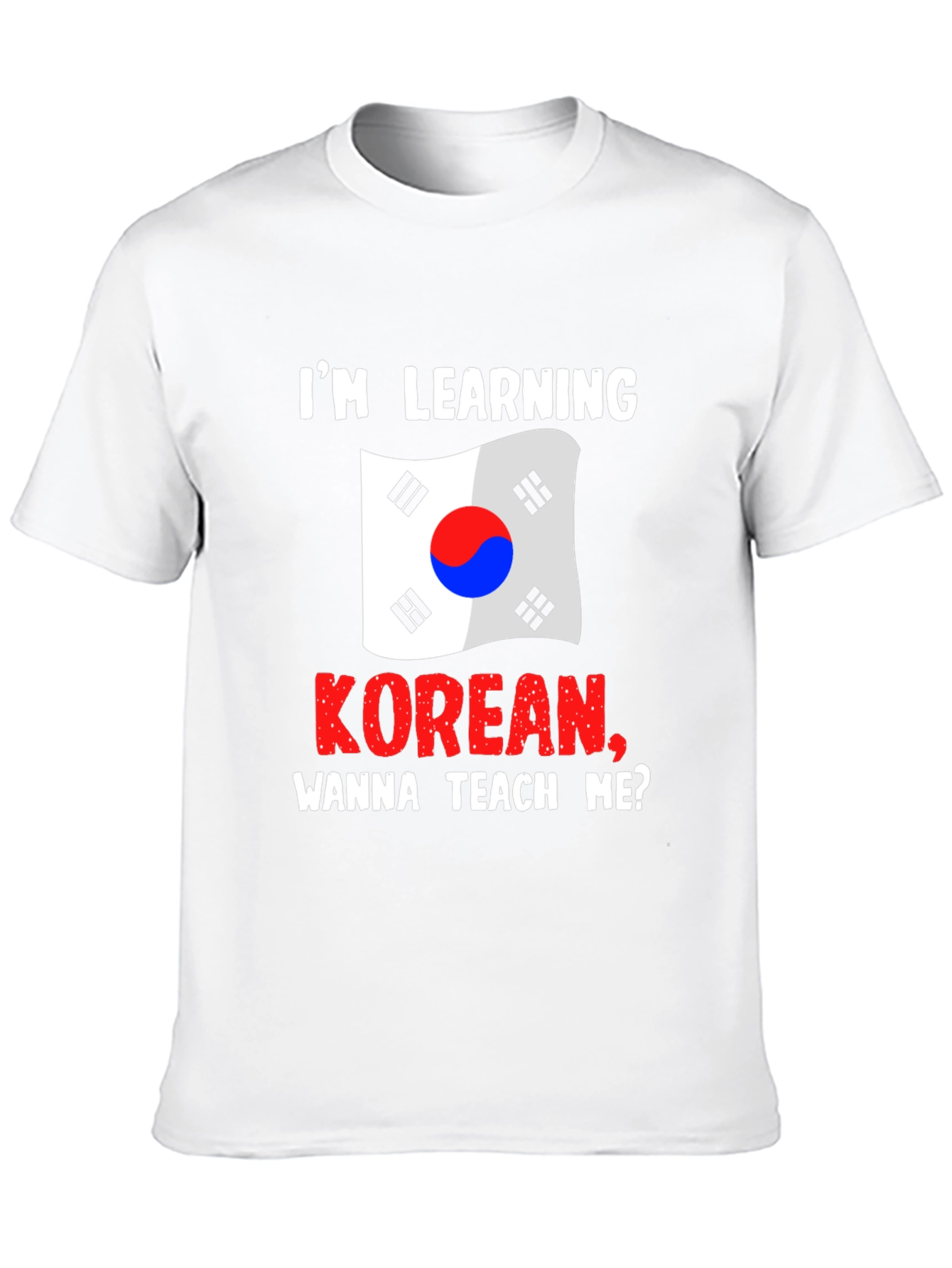 Korean Learning Tee: Wanna Teach Me?