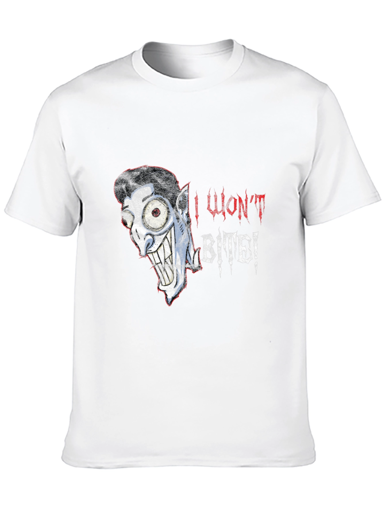 I Wont Bite Vampire Graphic Tee - Halloween Style