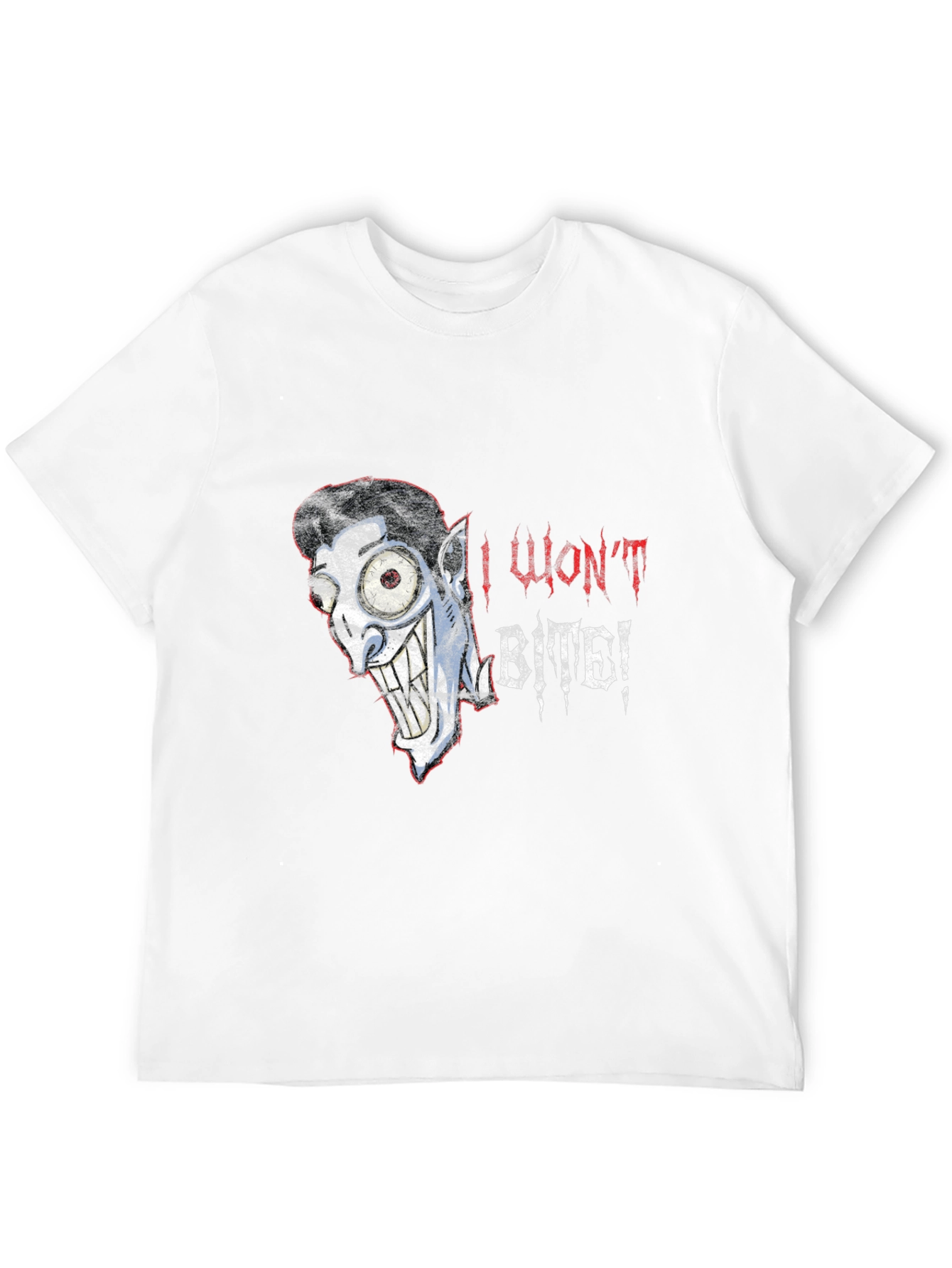 I Wont Bite Vampire Graphic Tee - Halloween Style