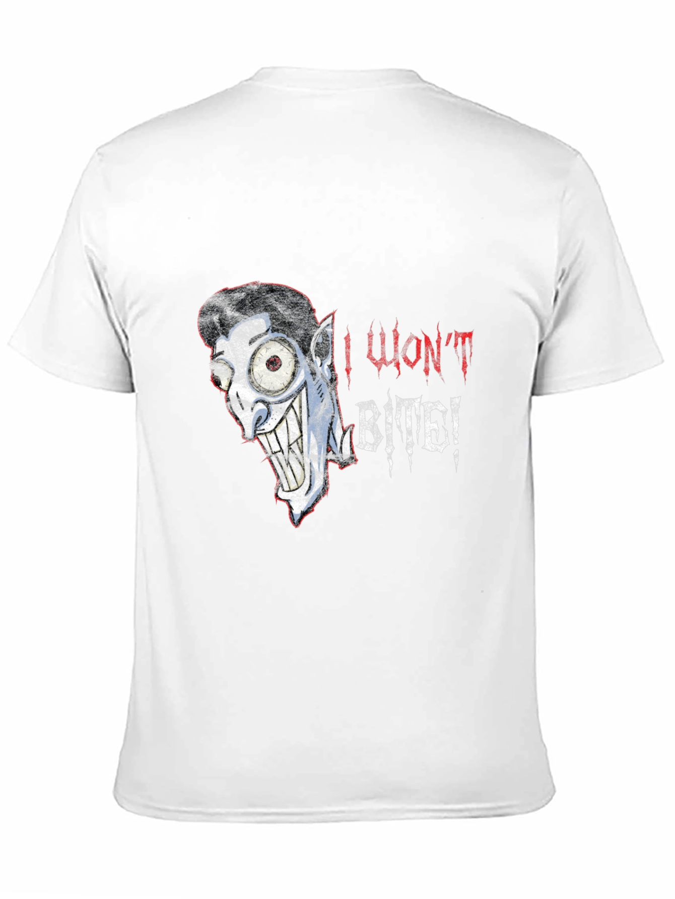 I Wont Bite Vampire Graphic Tee - Halloween Style