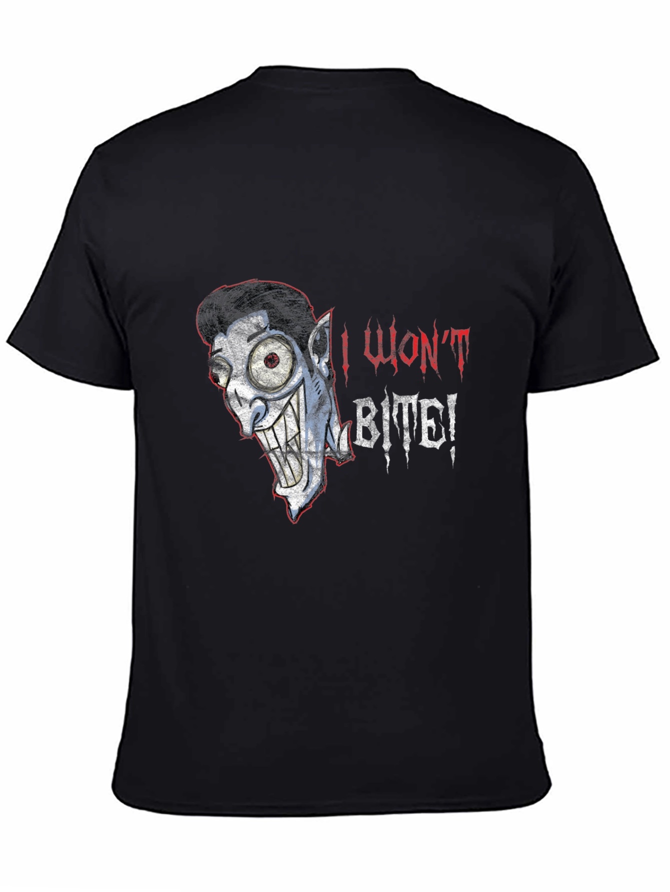 I Wont Bite Vampire Graphic Tee - Halloween Style