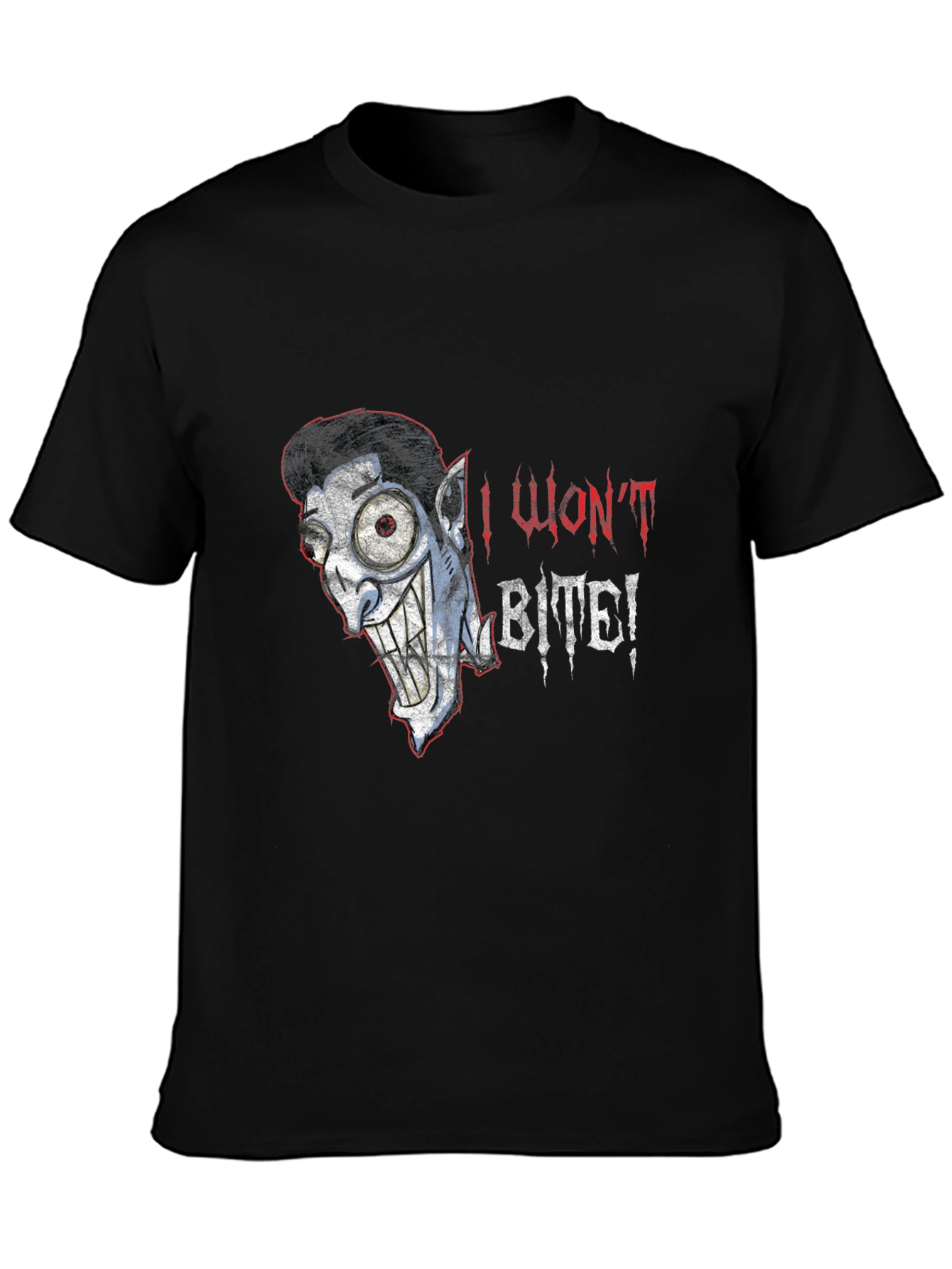 I Wont Bite Vampire Graphic Tee - Halloween Style