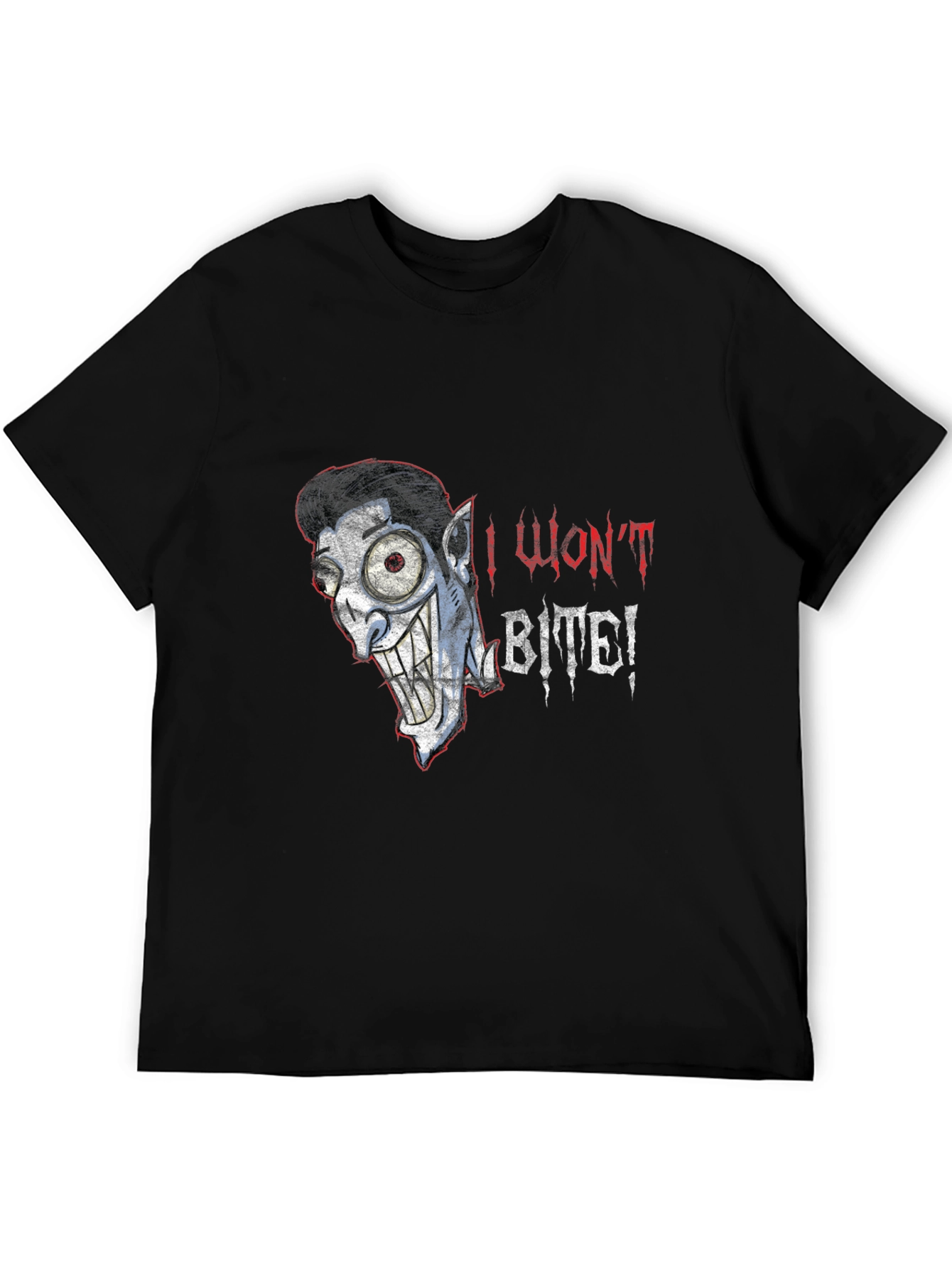 I Wont Bite Vampire Graphic Tee - Halloween Style