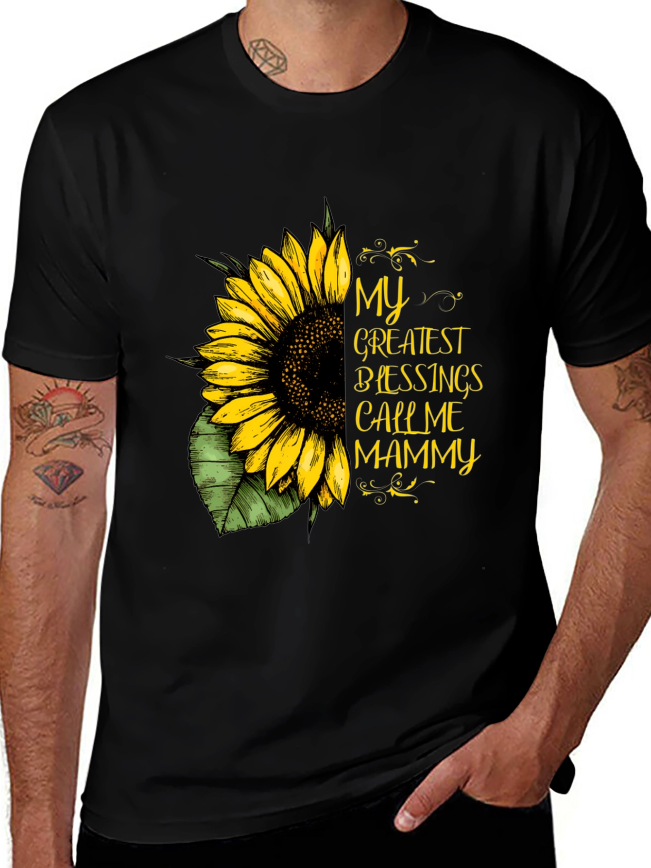 Sunflower My Greatest Blessings Graphic Tee