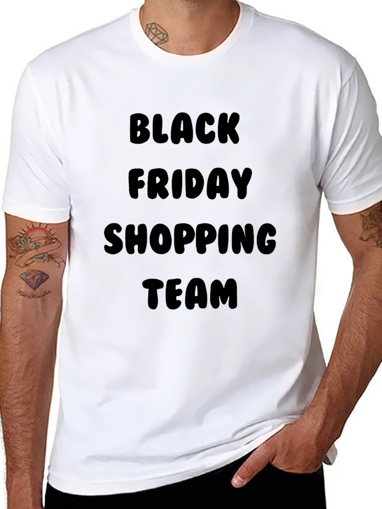 Black Friday Shopping Team Black Tee