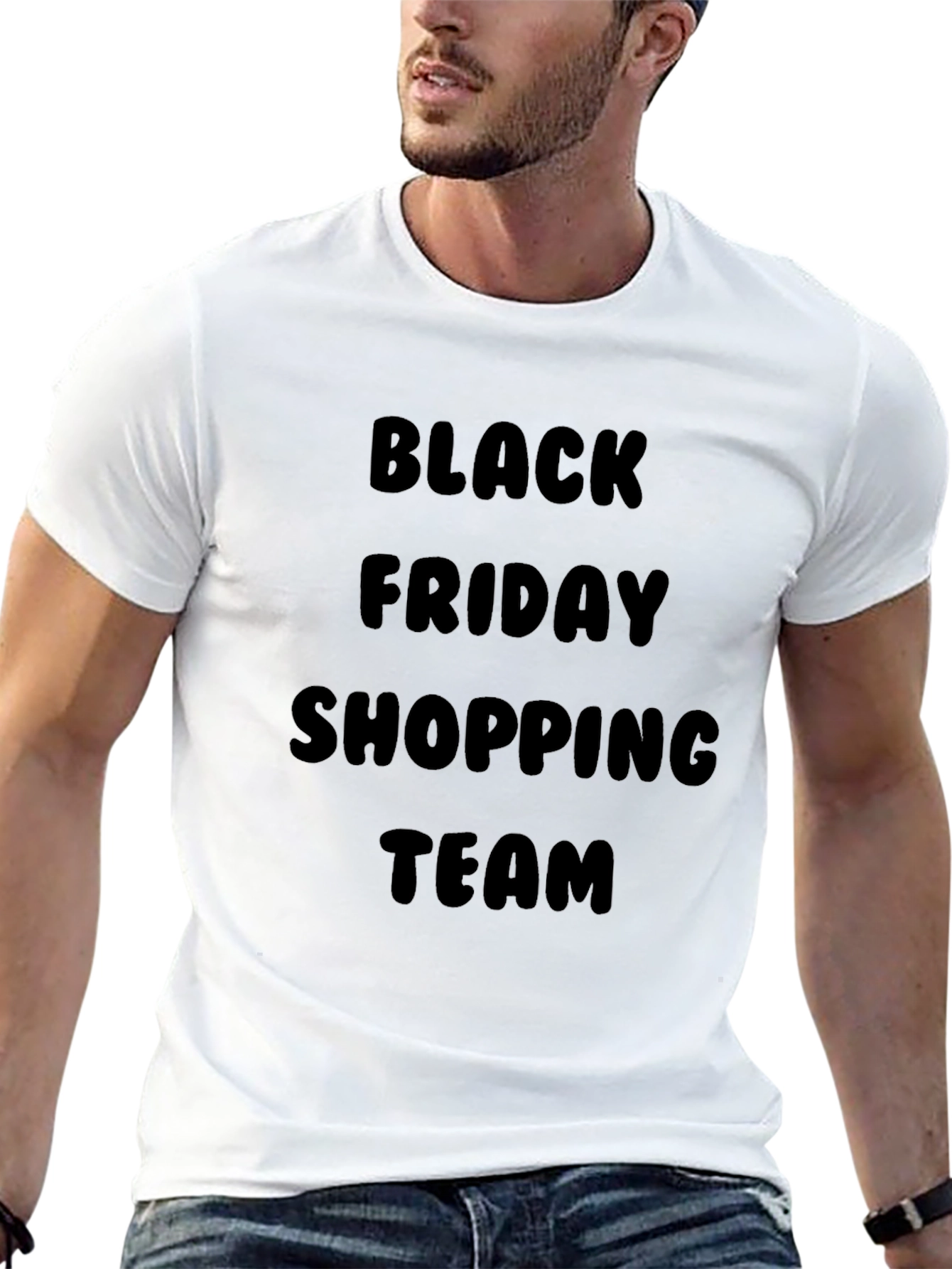 Black Friday Shopping Team Black Tee