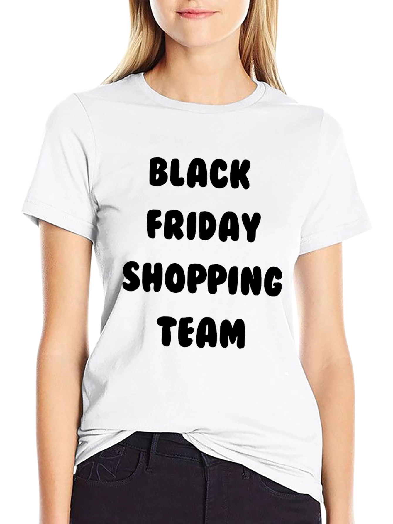 Black Friday Shopping Team Black Tee