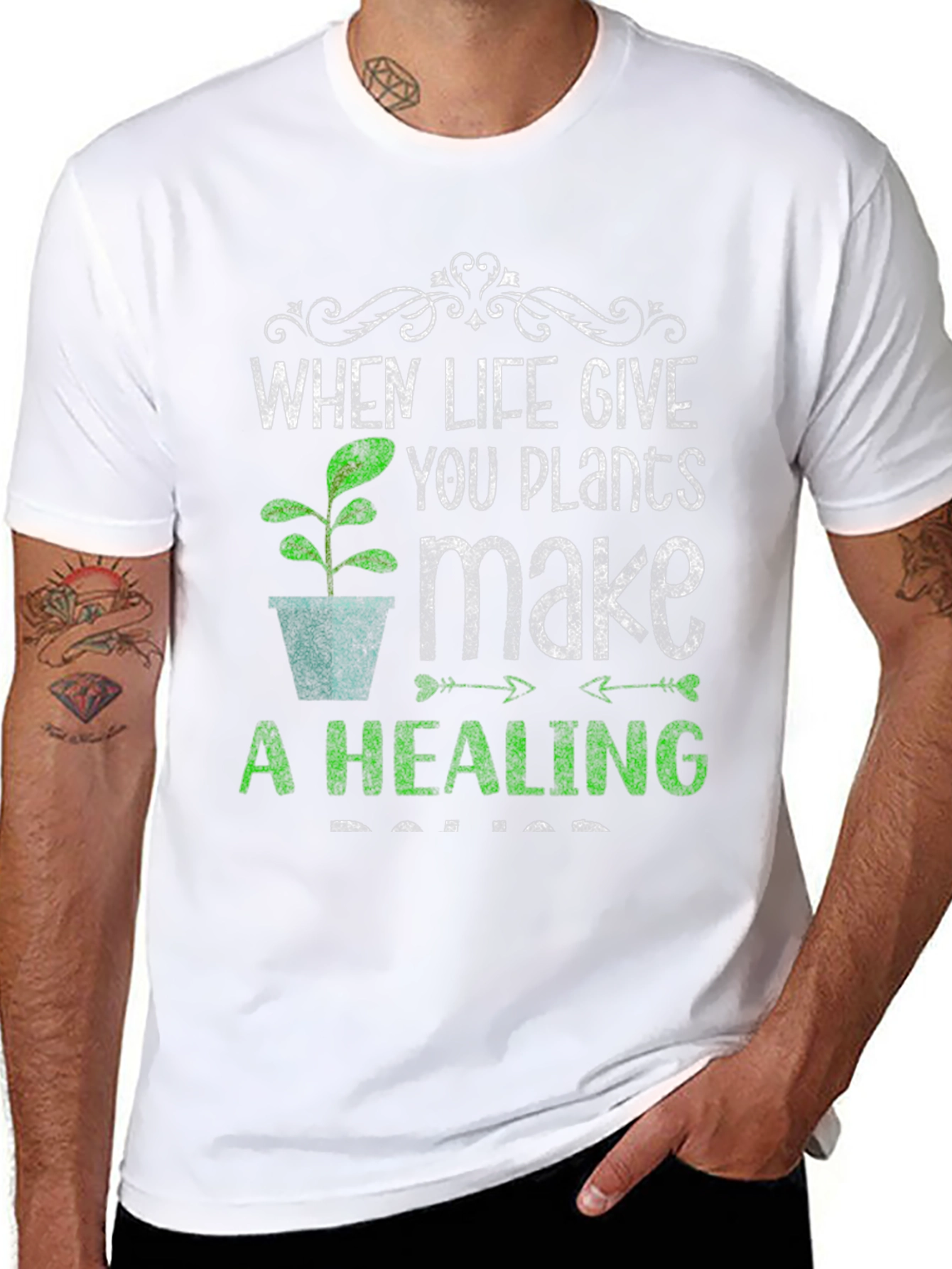 Plants Make A Healing Salve Graphic T-Shirt