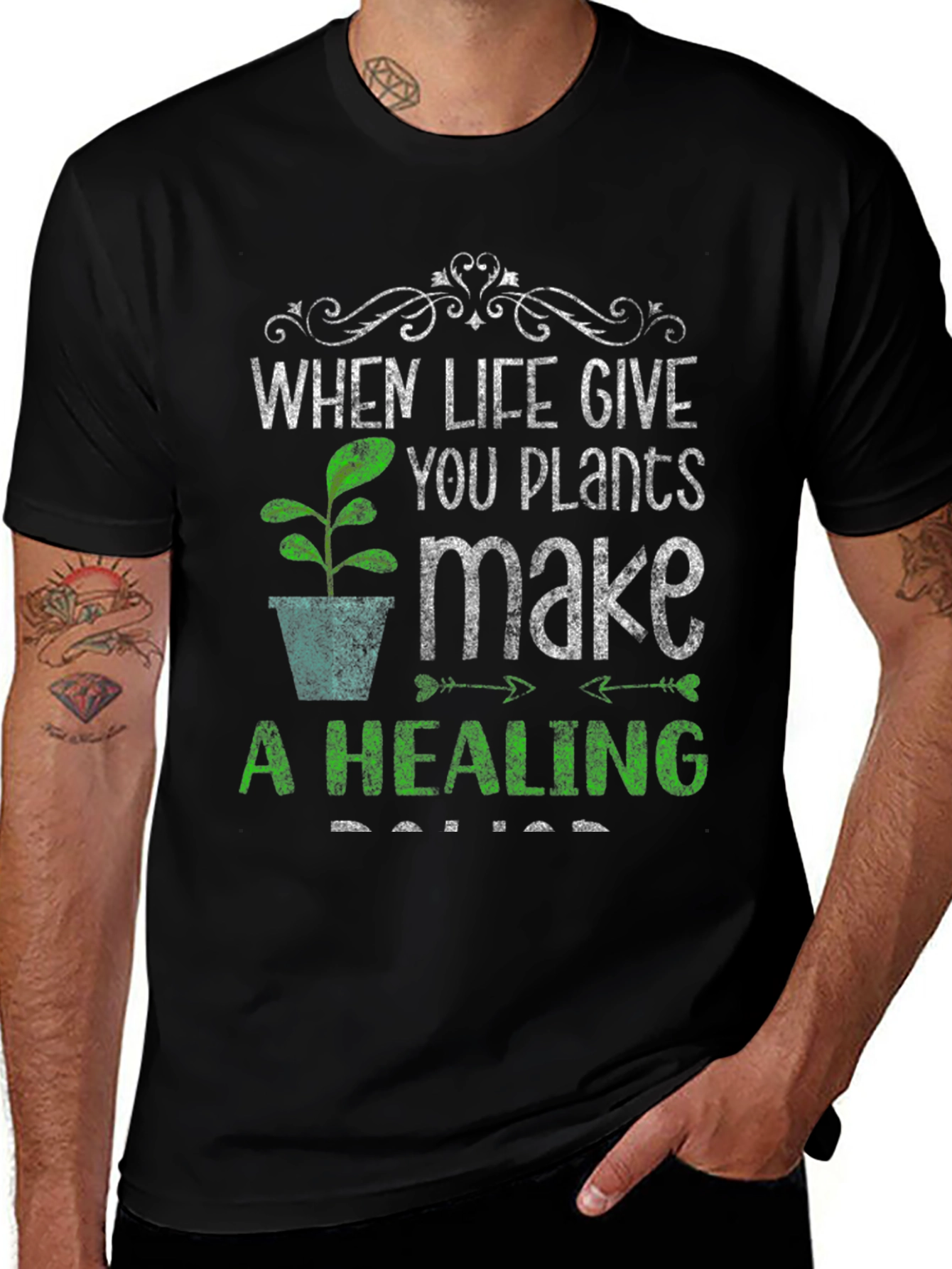 Plants Make A Healing Salve Graphic T-Shirt