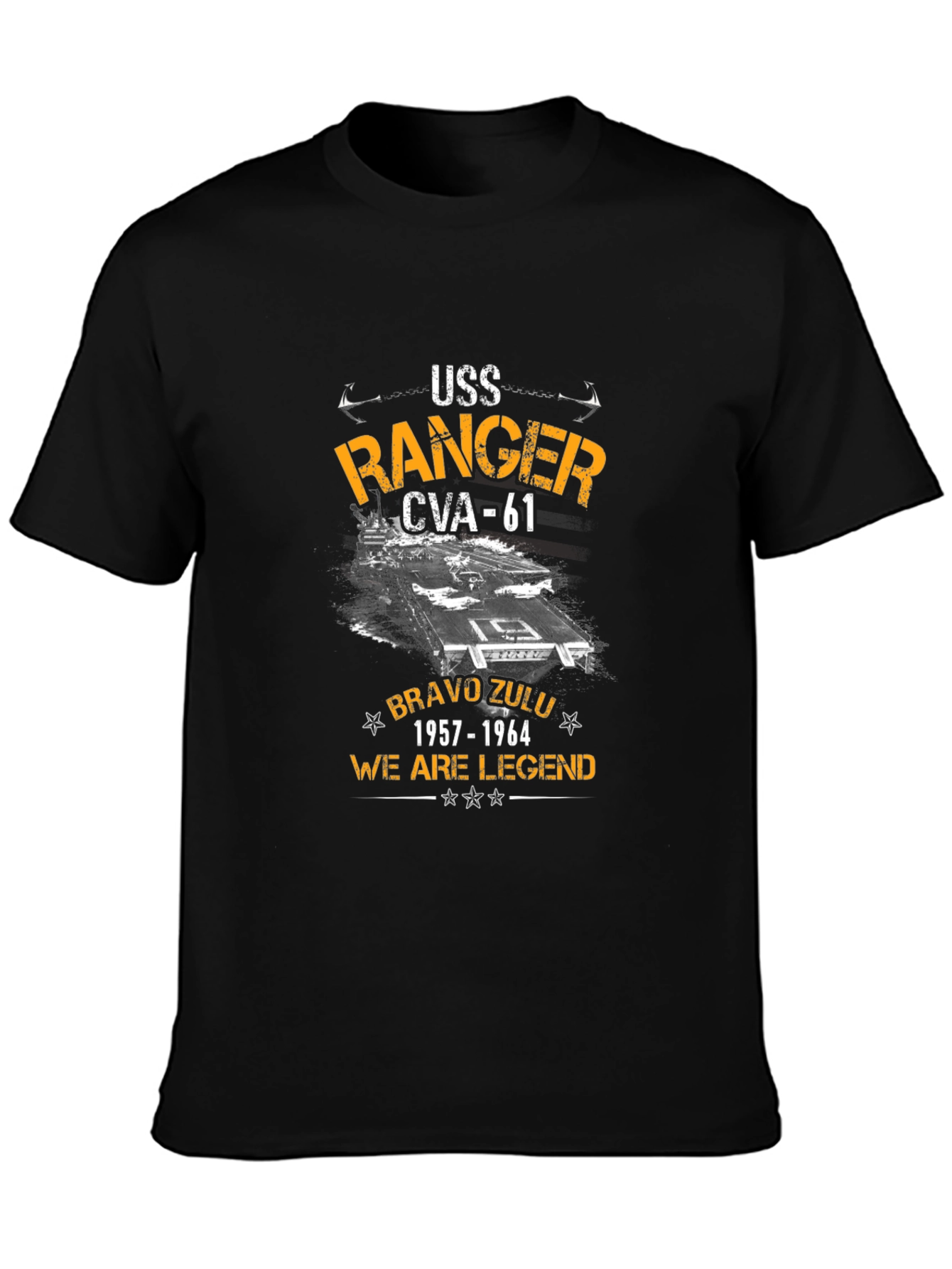USS Ranger CVA-61 T-Shirt - Veteran Tribute Tee