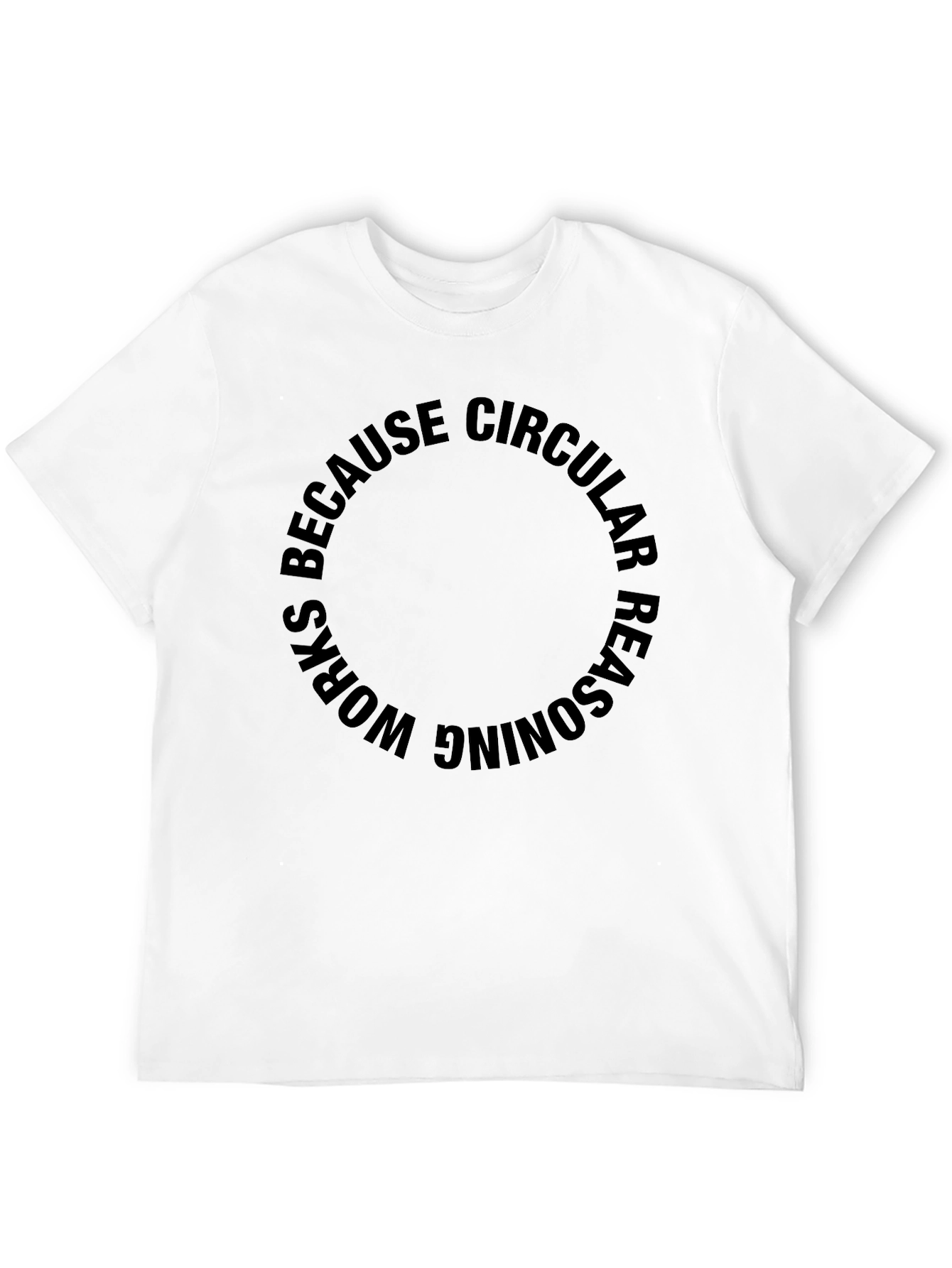 Circular Reasoning Black T-Shirt