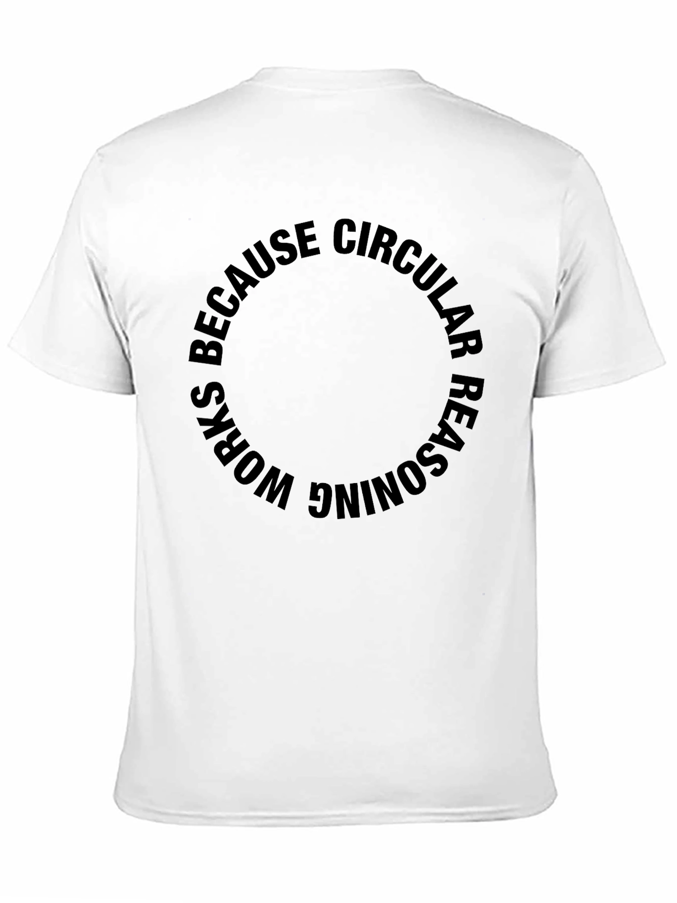 Circular Reasoning Black T-Shirt