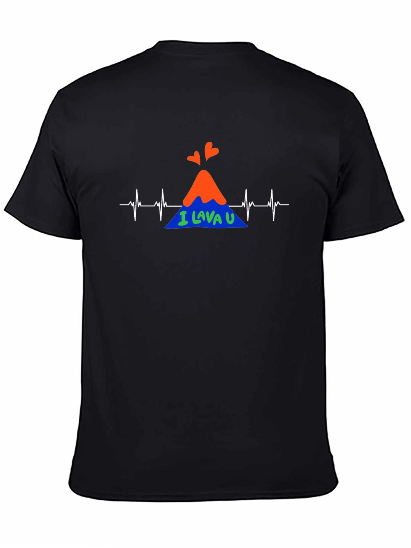 I Lava You Heartbeat Graphic Tee