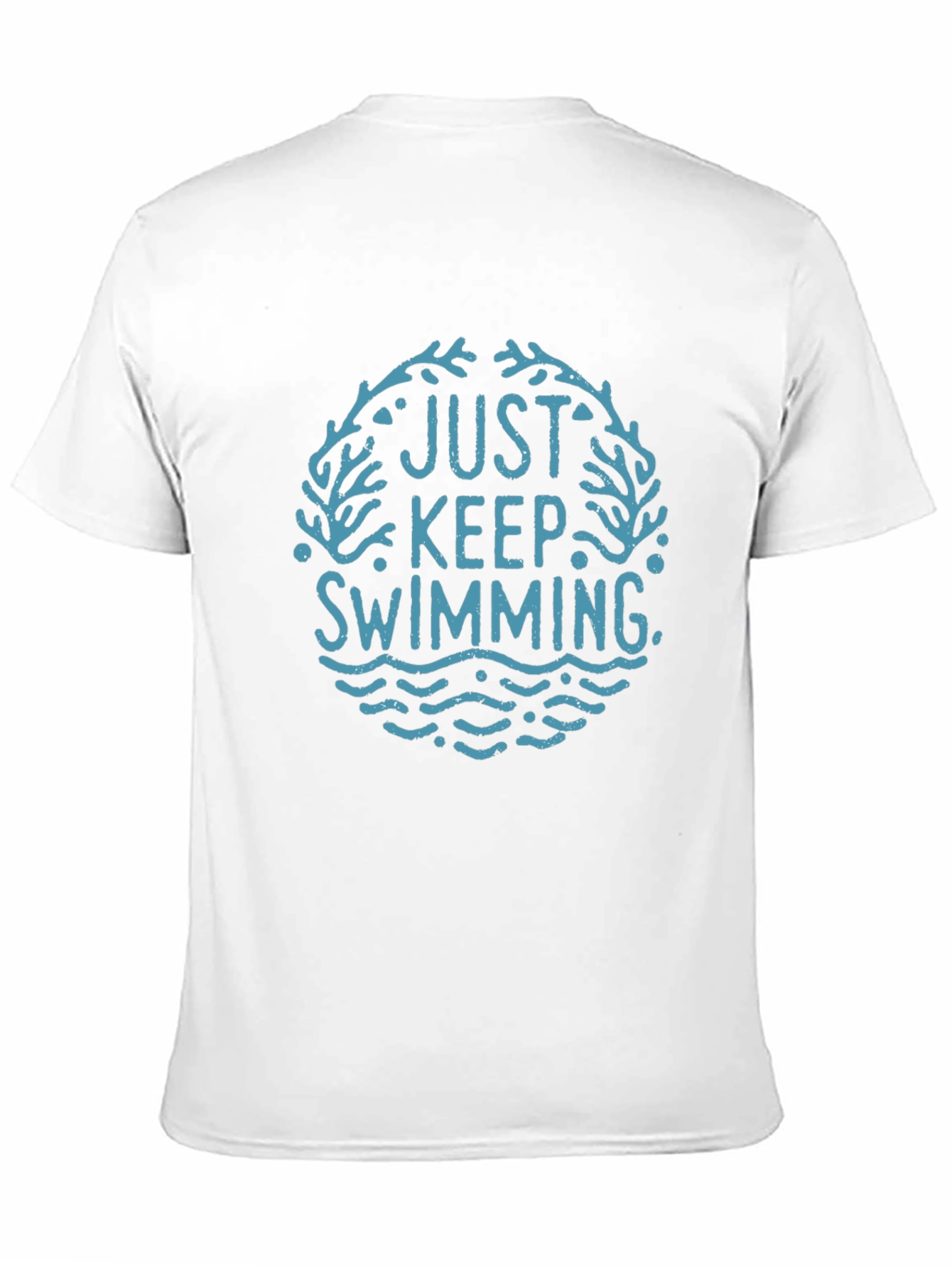 Just Keep Swimming Graphic Tee - Black