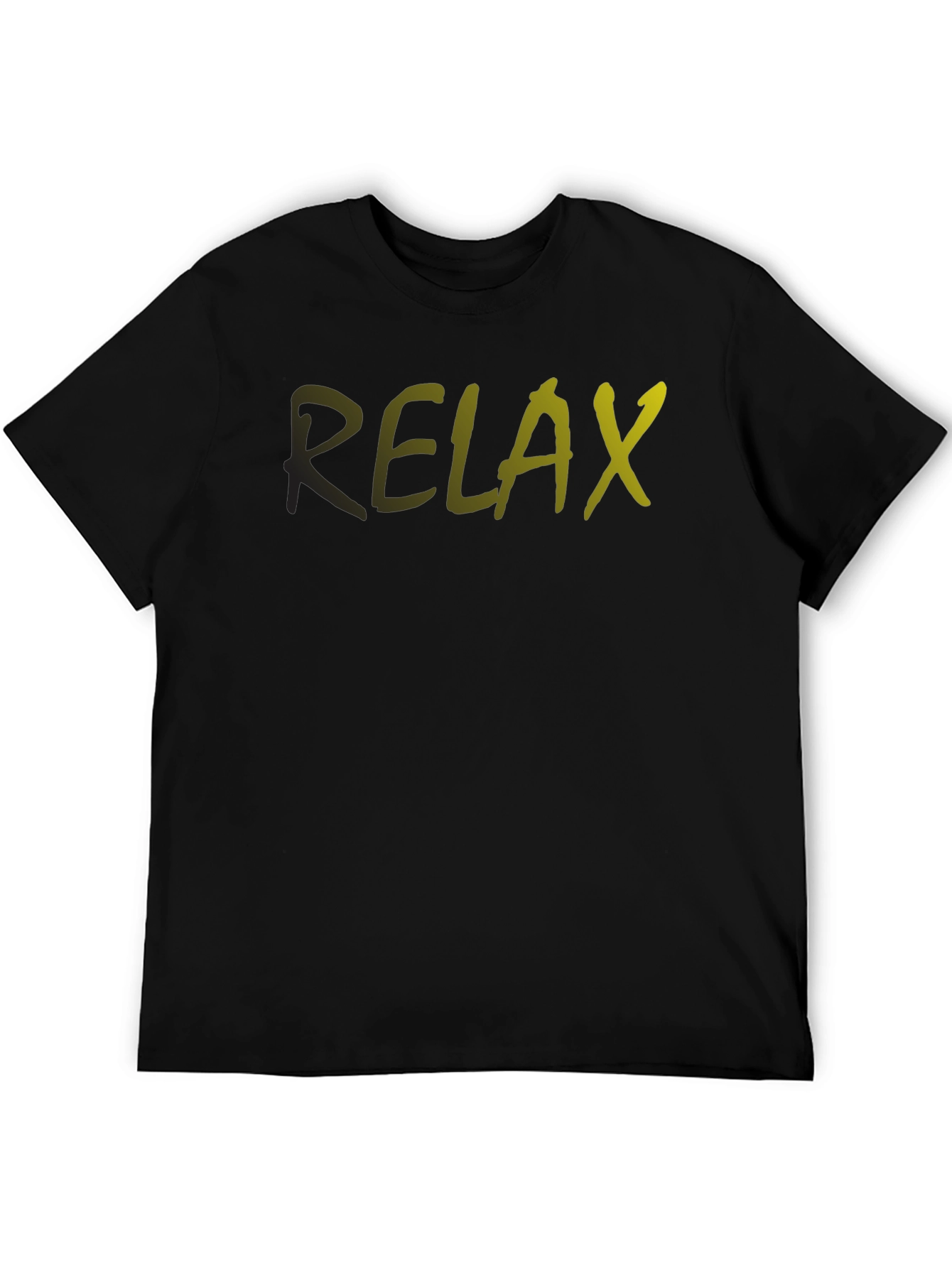 Relax Graphic Print Crew Neck T-Shirt