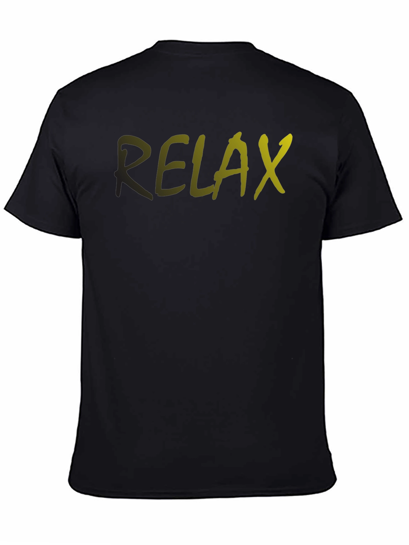 Relax Graphic Print Crew Neck T-Shirt