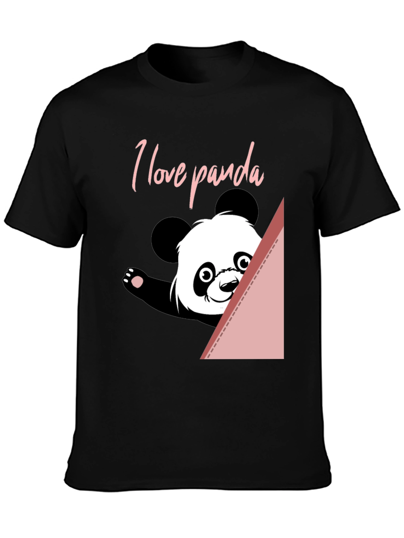 I Love Panda T-Shirt - Cute Animal Graphic Tee