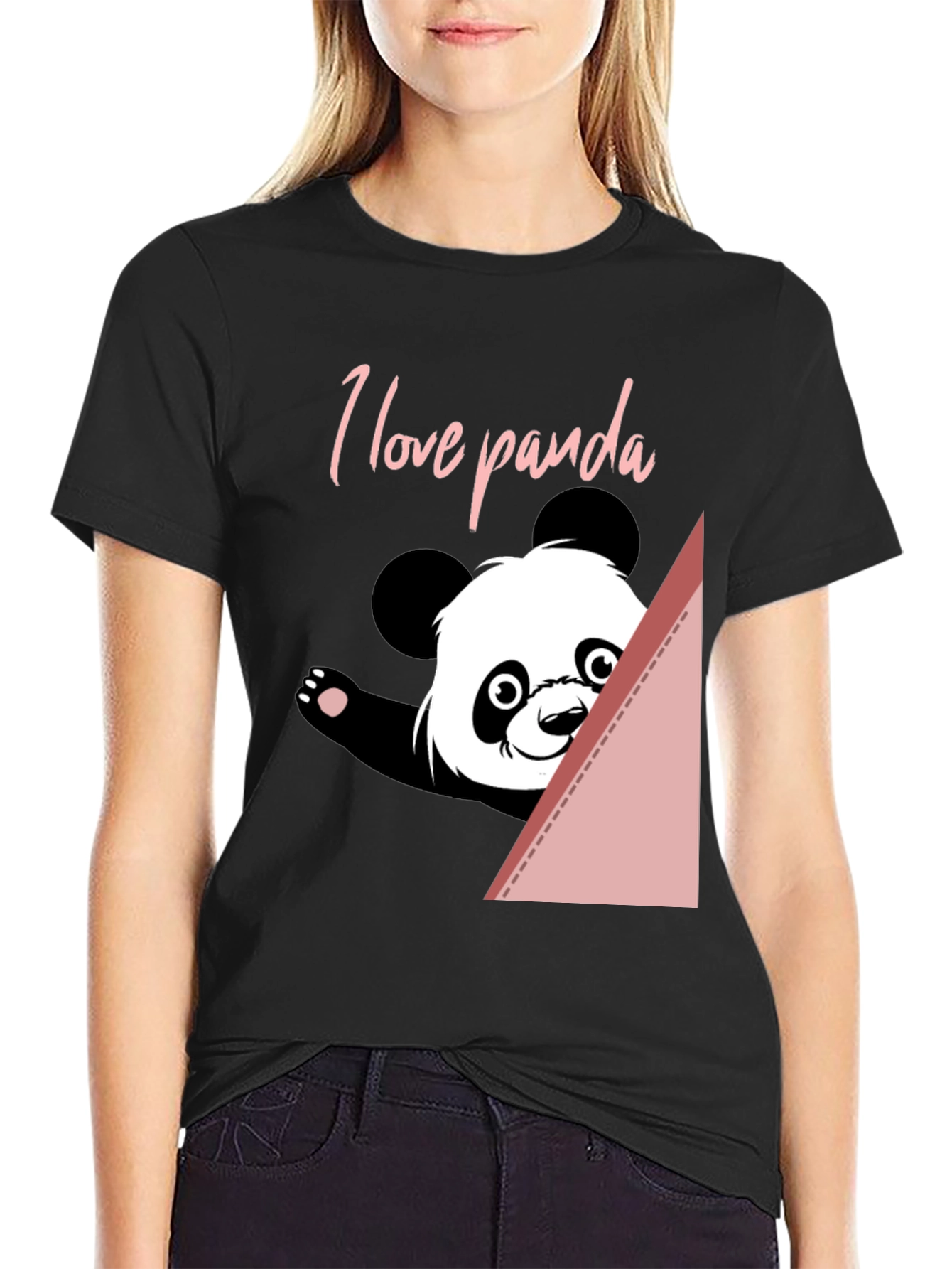 I Love Panda T-Shirt - Cute Animal Graphic Tee