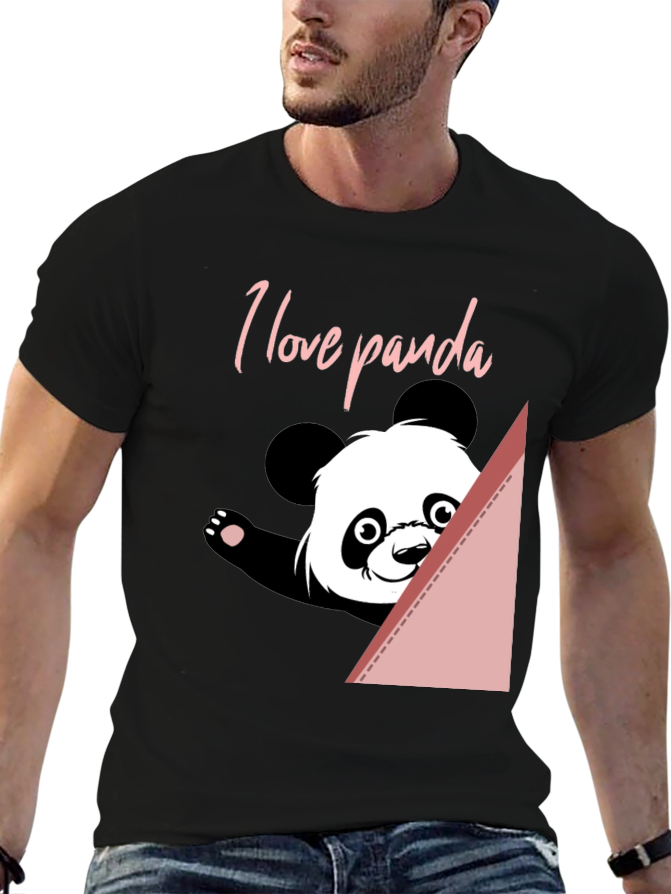 I Love Panda T-Shirt - Cute Animal Graphic Tee