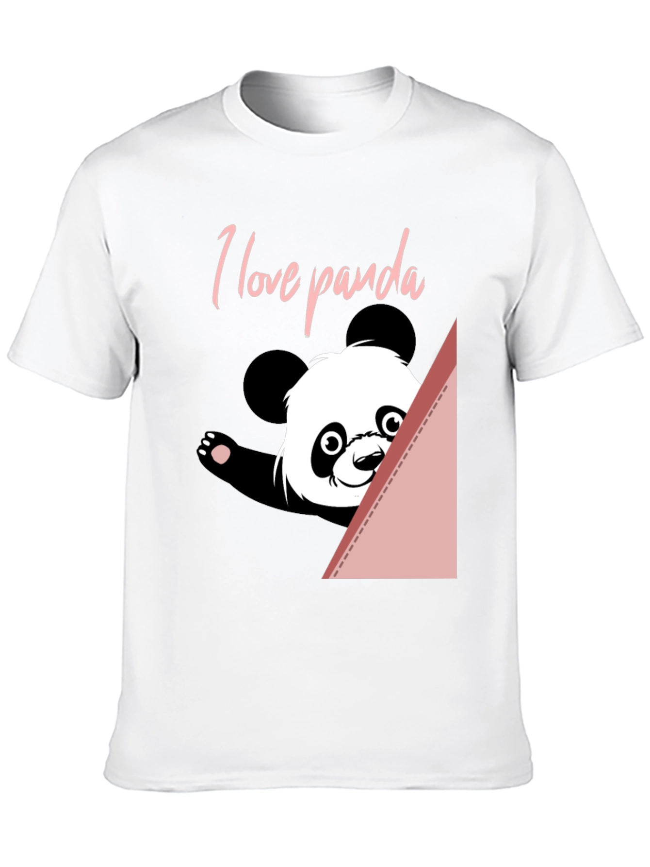 I Love Panda T-Shirt - Cute Animal Graphic Tee