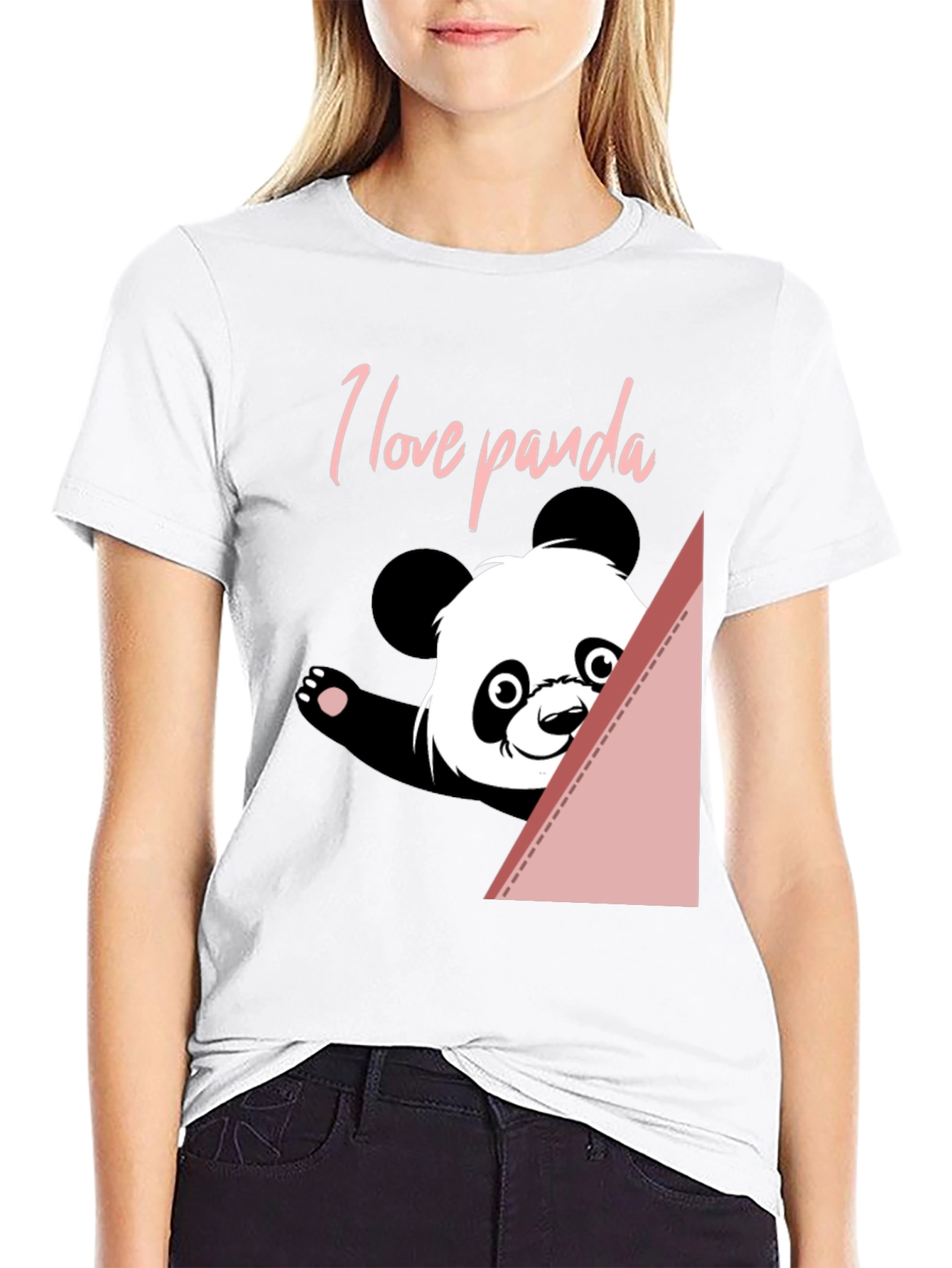 I Love Panda T-Shirt - Cute Animal Graphic Tee