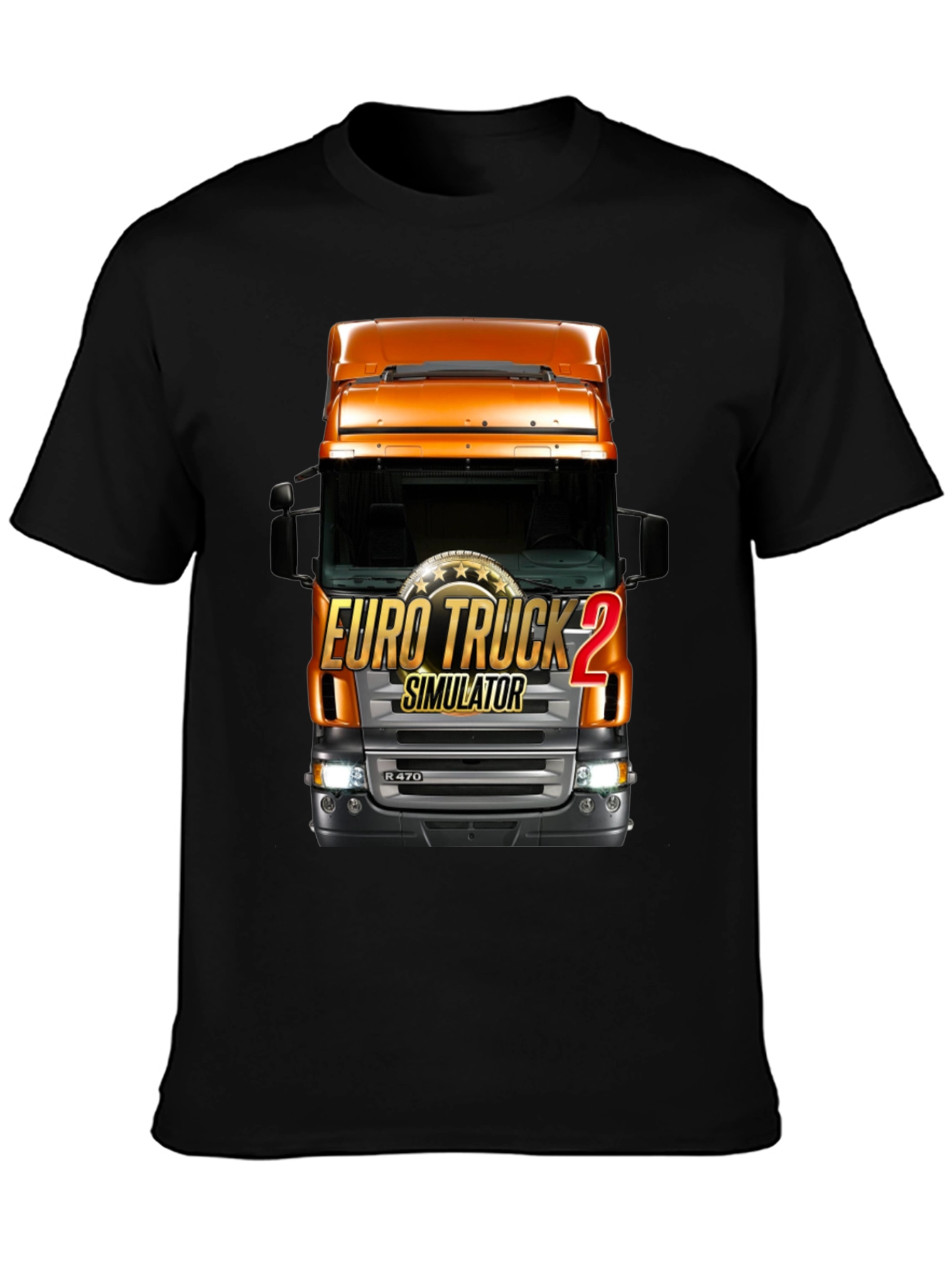 Euro Truck Simulator 2 Black T-Shirt