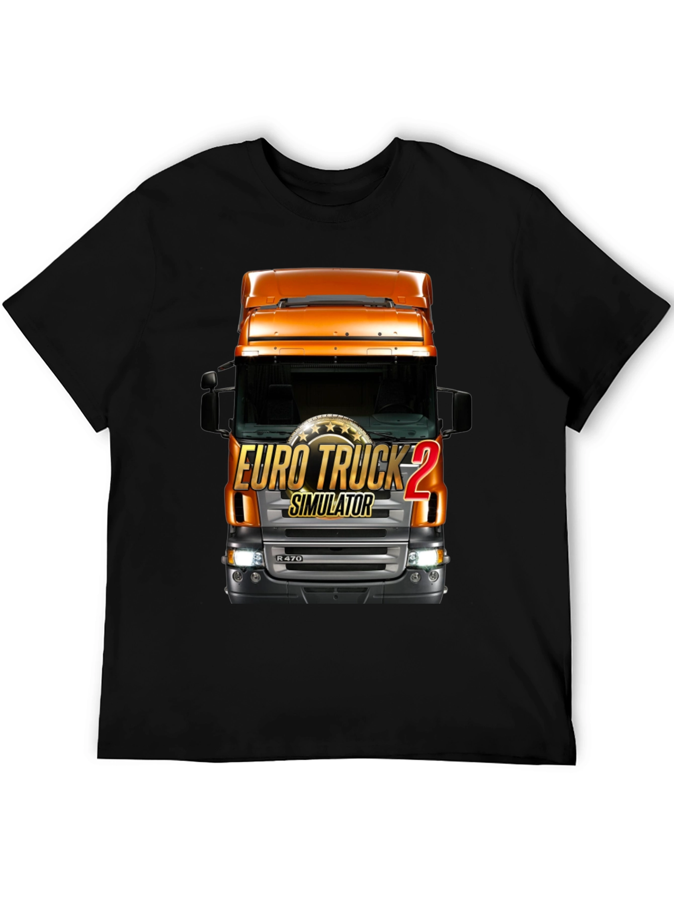 Euro Truck Simulator 2 Black T-Shirt