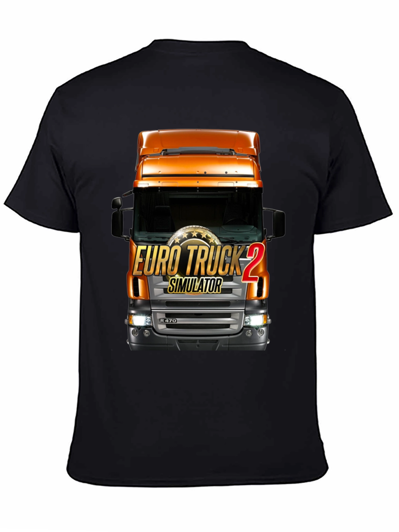 Euro Truck Simulator 2 Black T-Shirt
