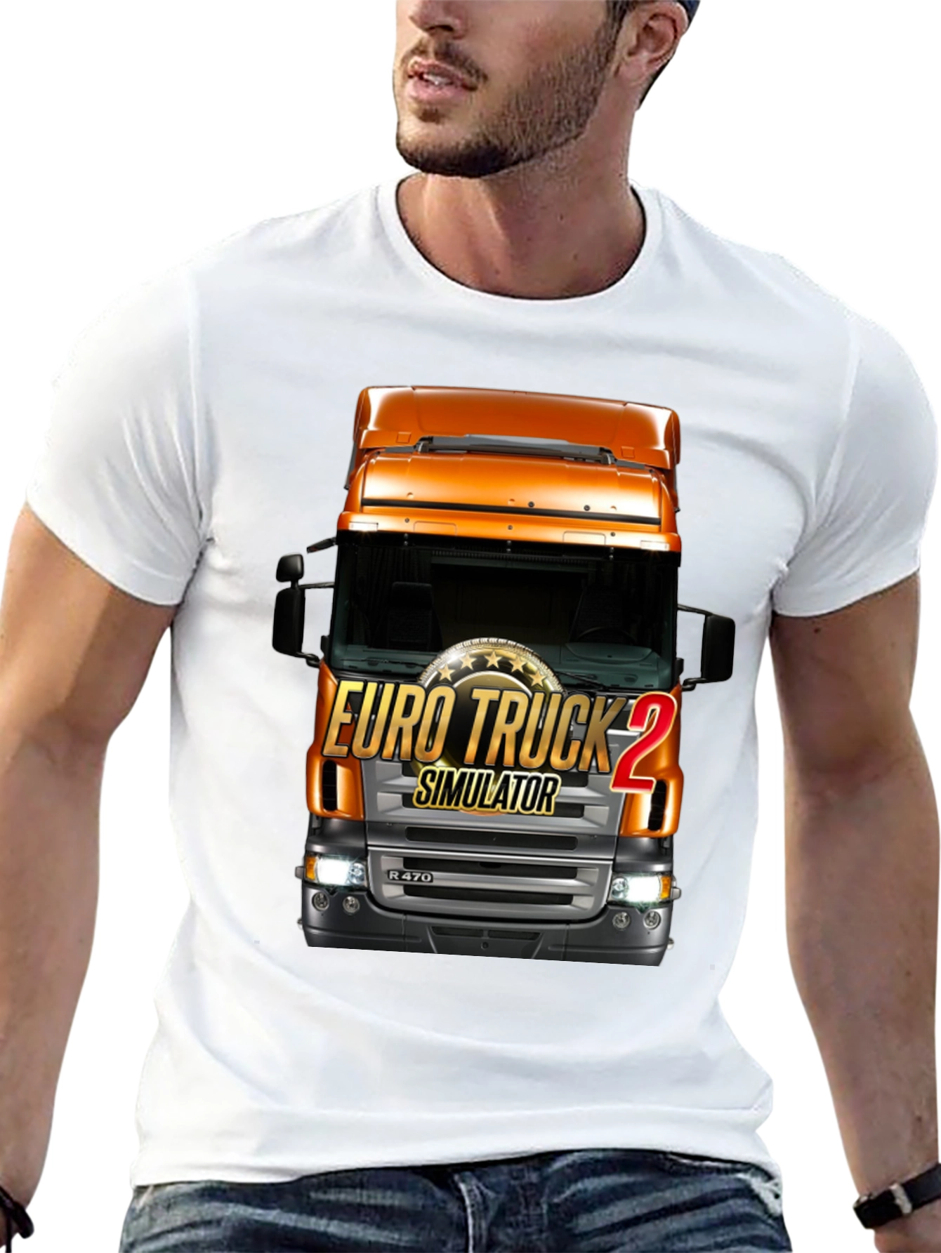 Euro Truck Simulator 2 Black T-Shirt