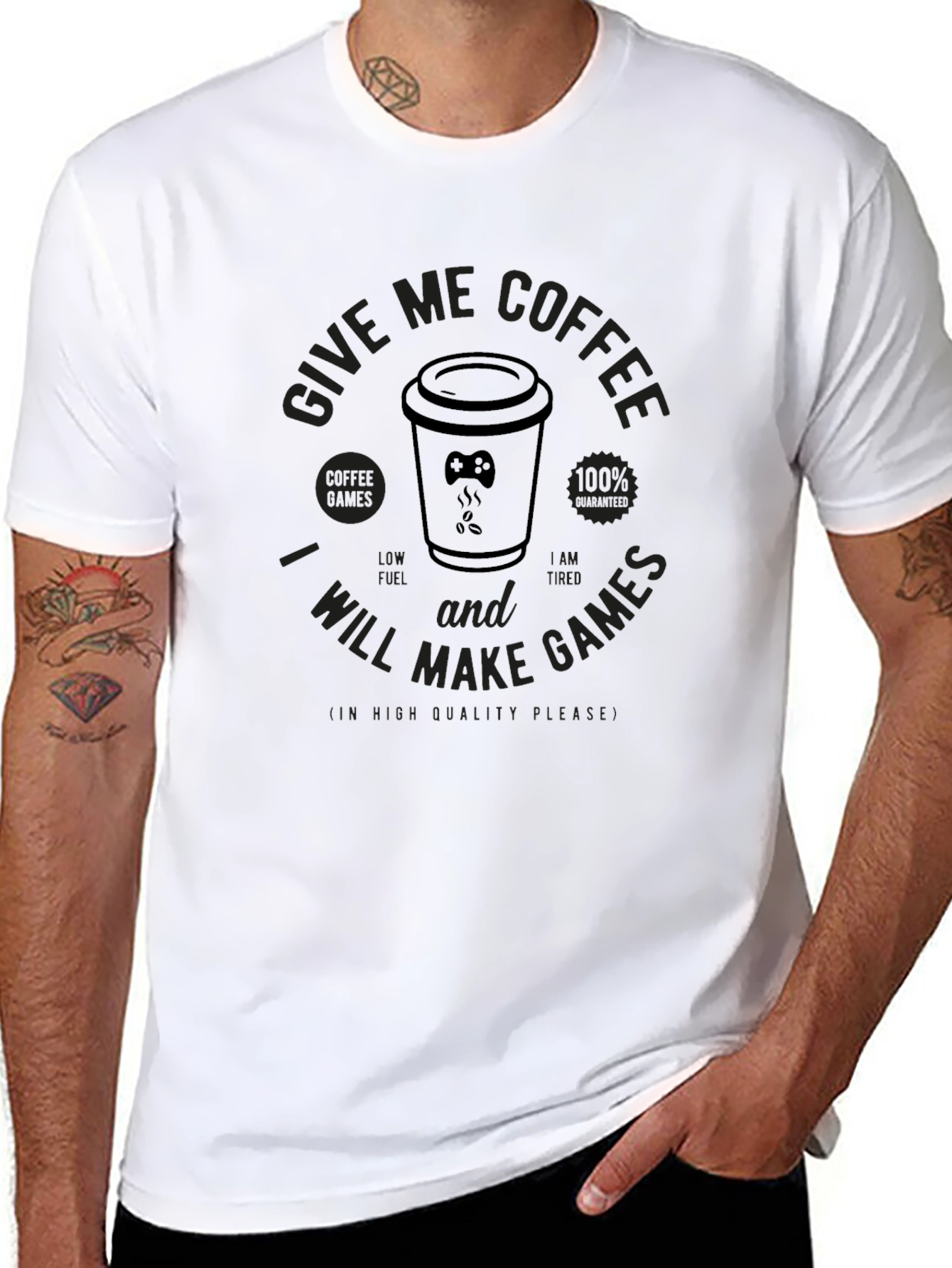 Give Me Coffee and I Will Make Games T-Shirt