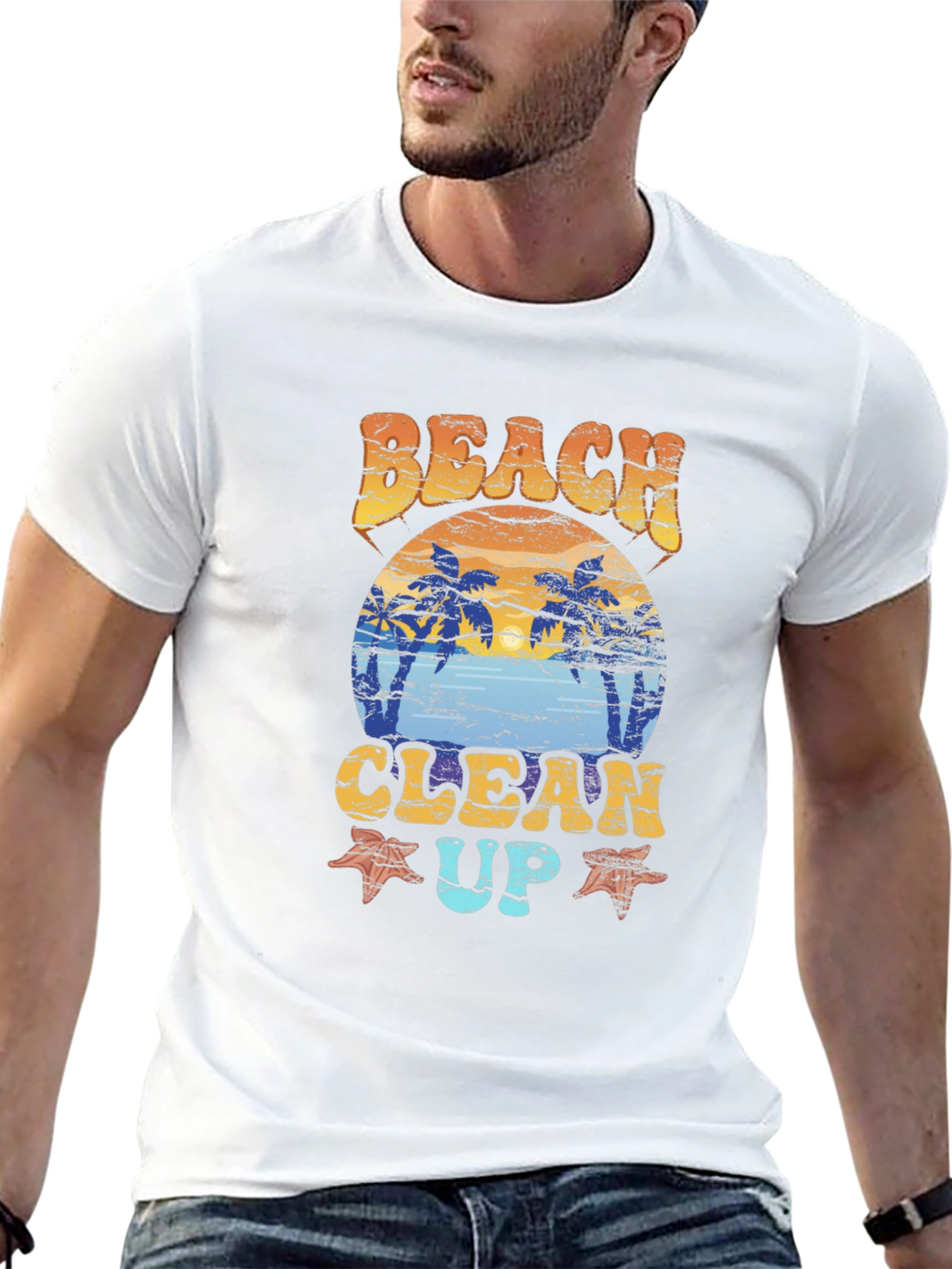 Beach Clean Up Graphic T-Shirt