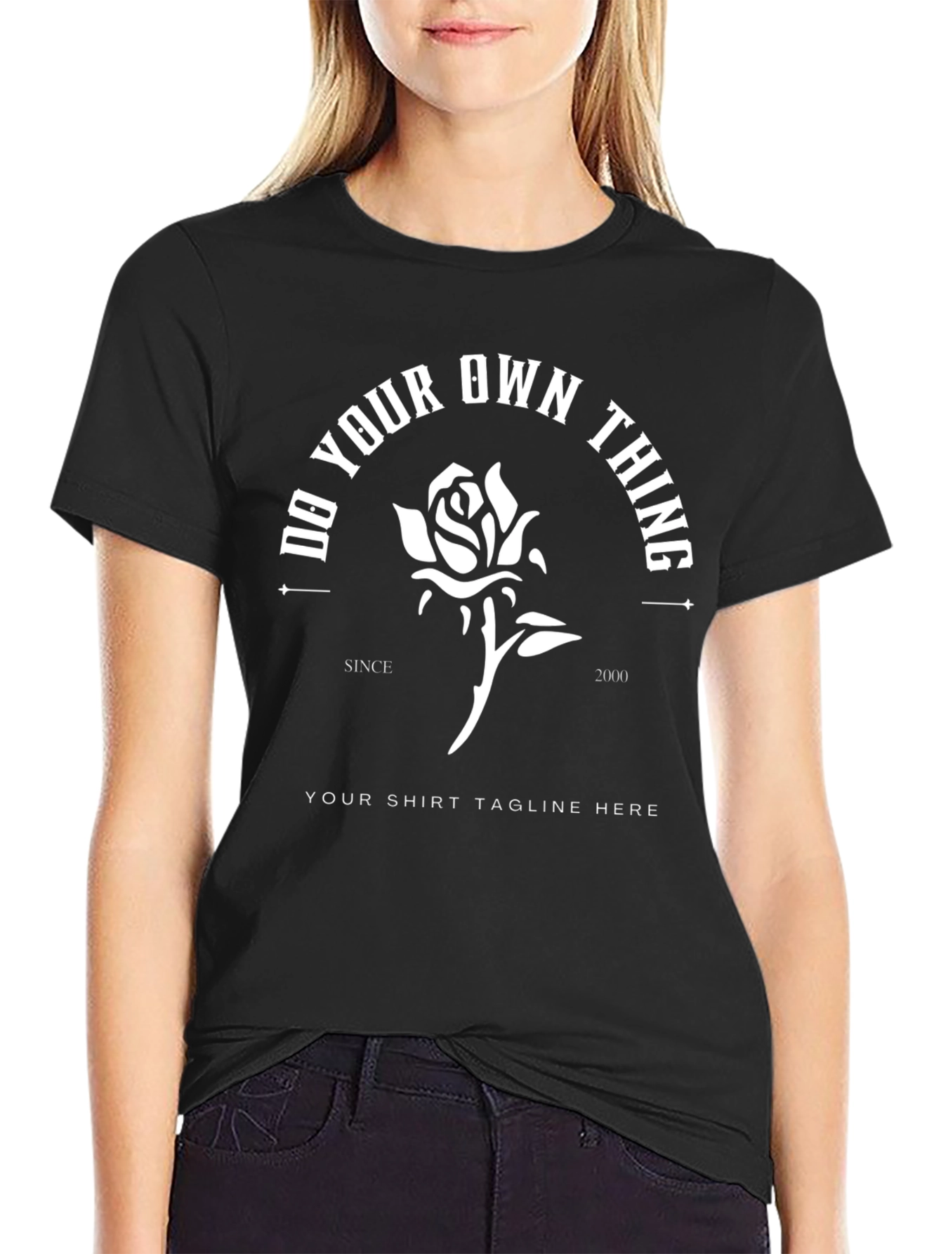 Do Your Own Thing Rose Graphic T-Shirt
