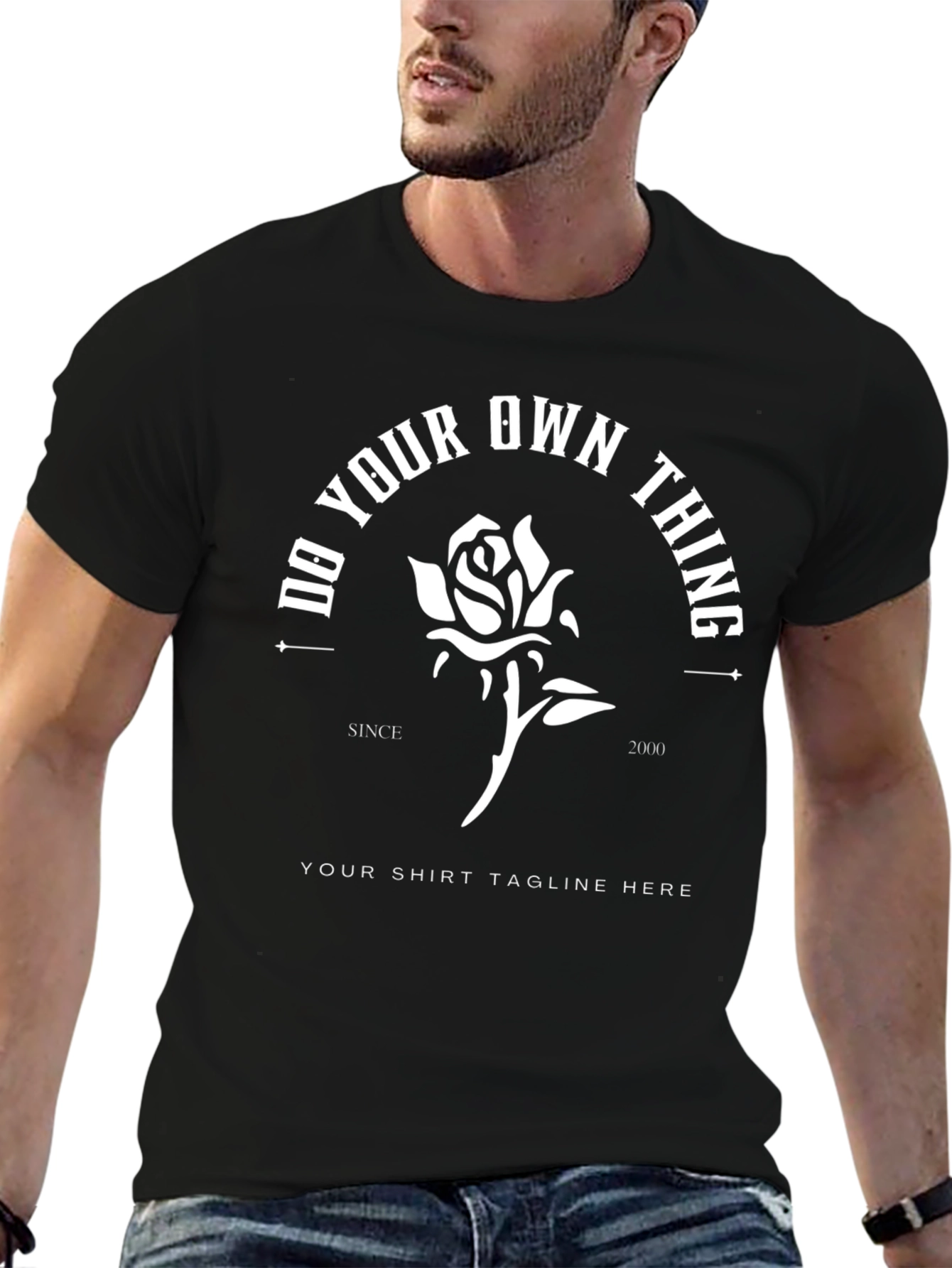 Do Your Own Thing Rose Graphic T-Shirt