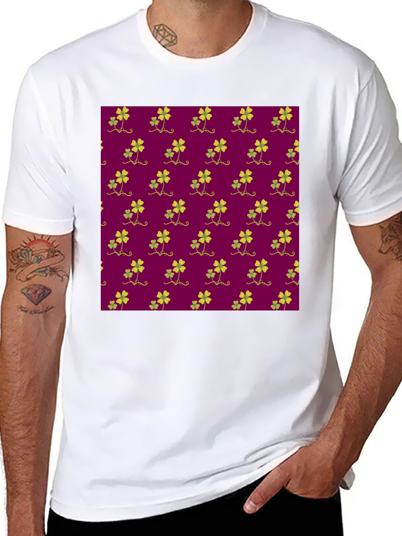 Clover Print Tee - Luck & Style Unite!