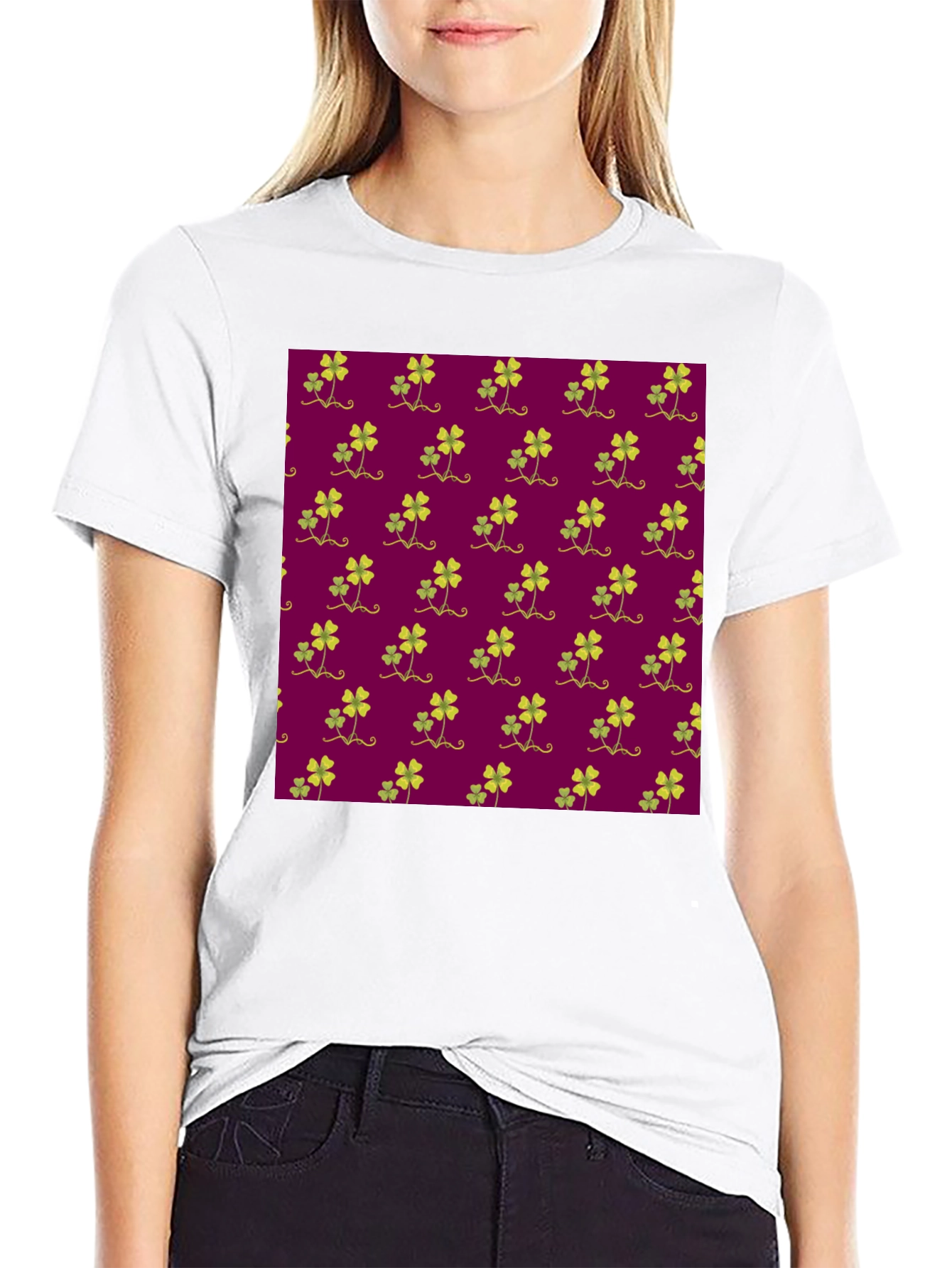 Clover Print Tee - Luck & Style Unite!