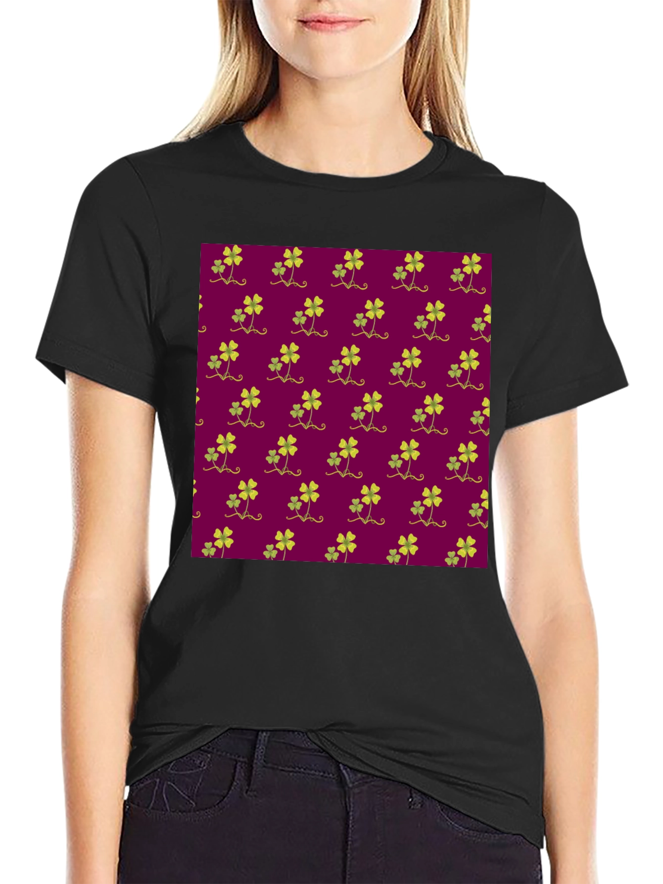Clover Print Tee - Luck & Style Unite!