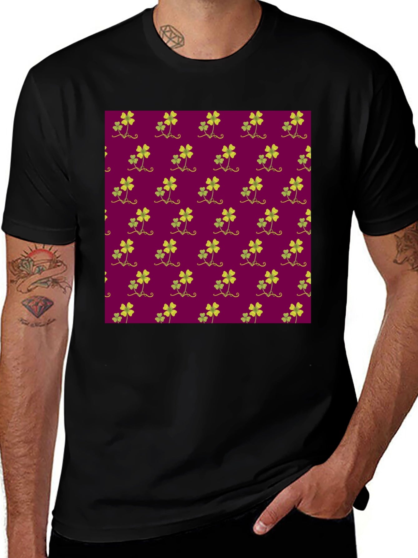 Clover Print Tee - Luck & Style Unite!