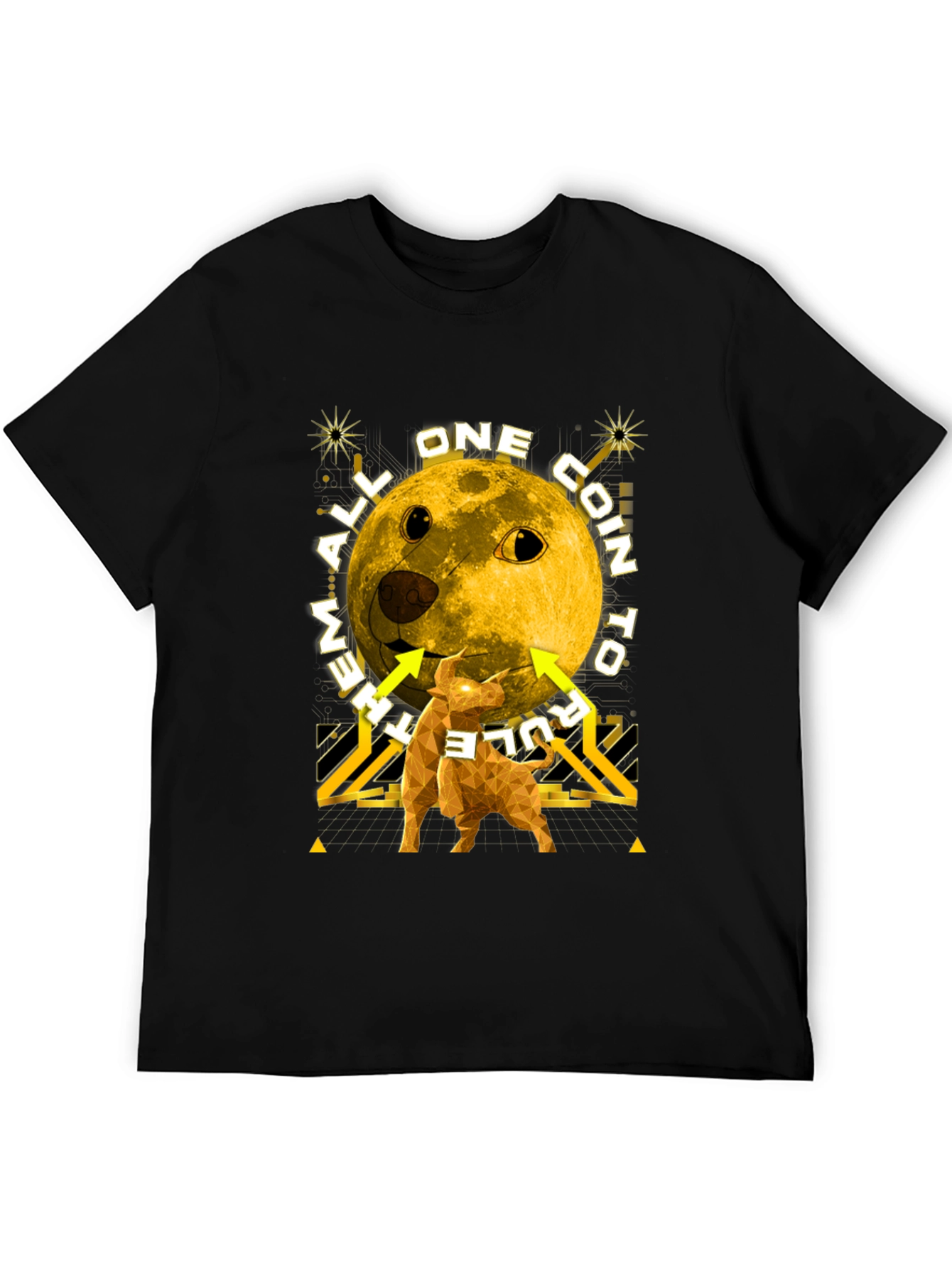 Dogecoin Moon T-Shirt - Crypto Meme Tee