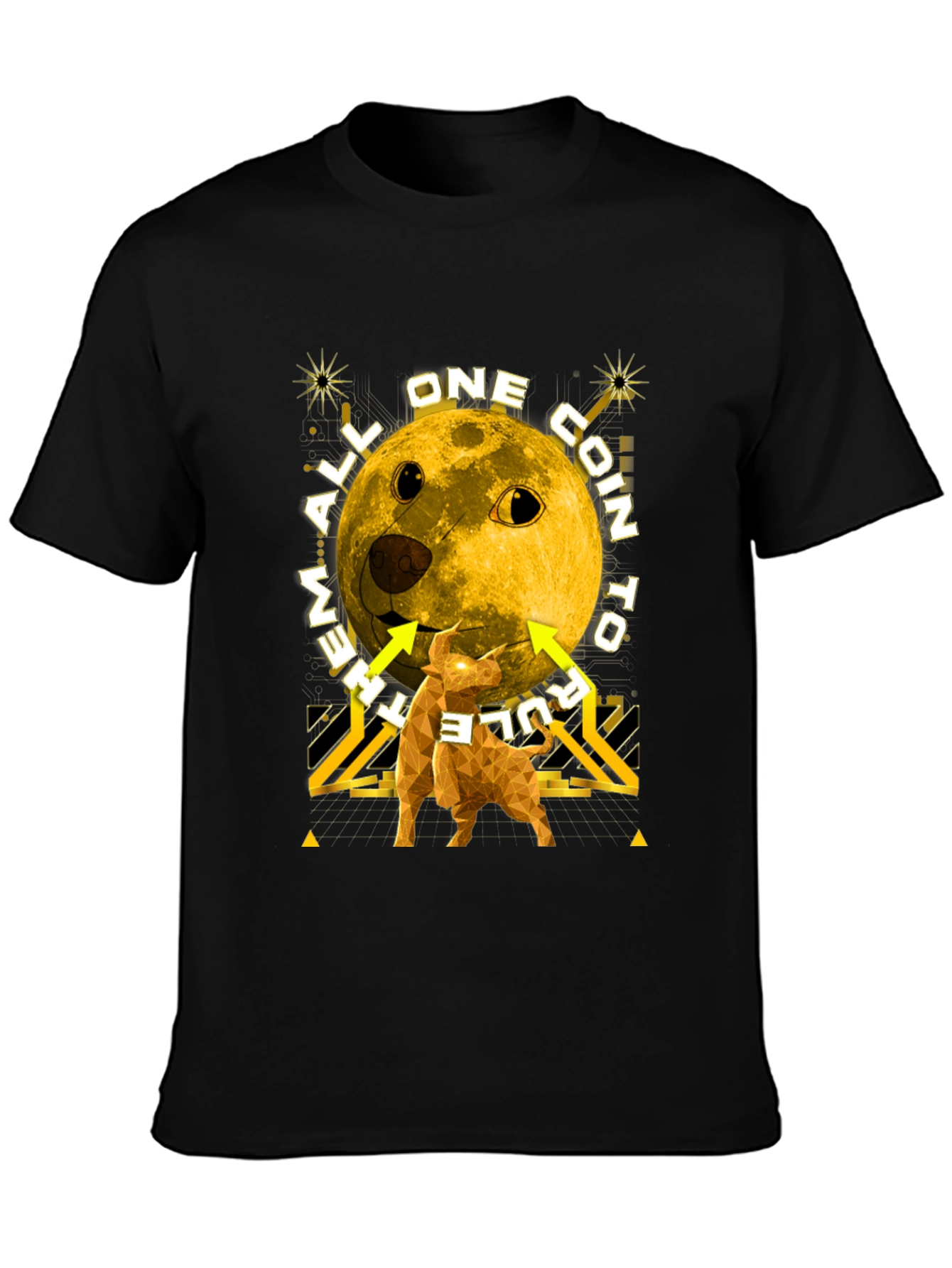 Dogecoin Moon T-Shirt - Crypto Meme Tee