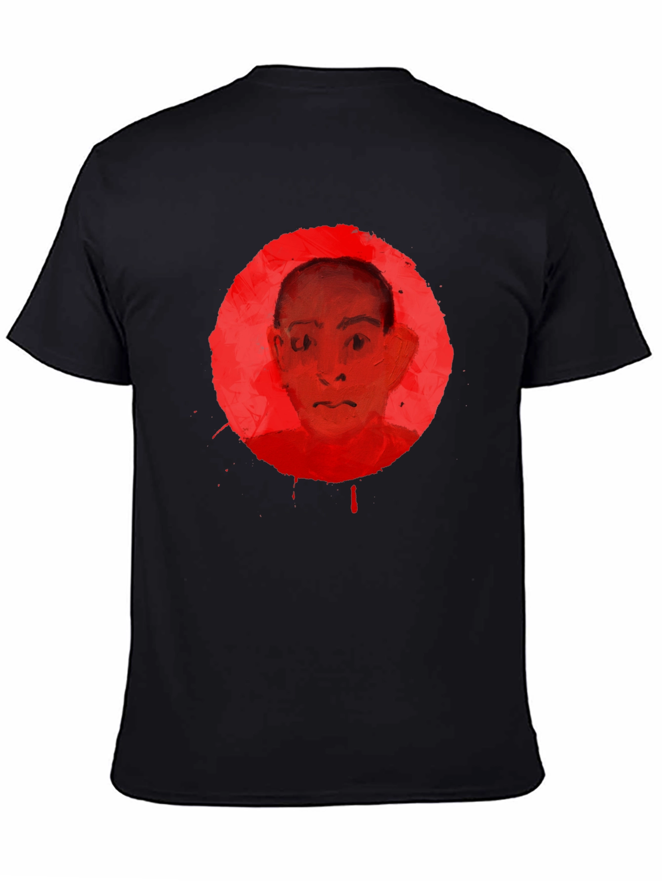 Abstract Portrait Graphic Tee - Unisex Black T-Shirt