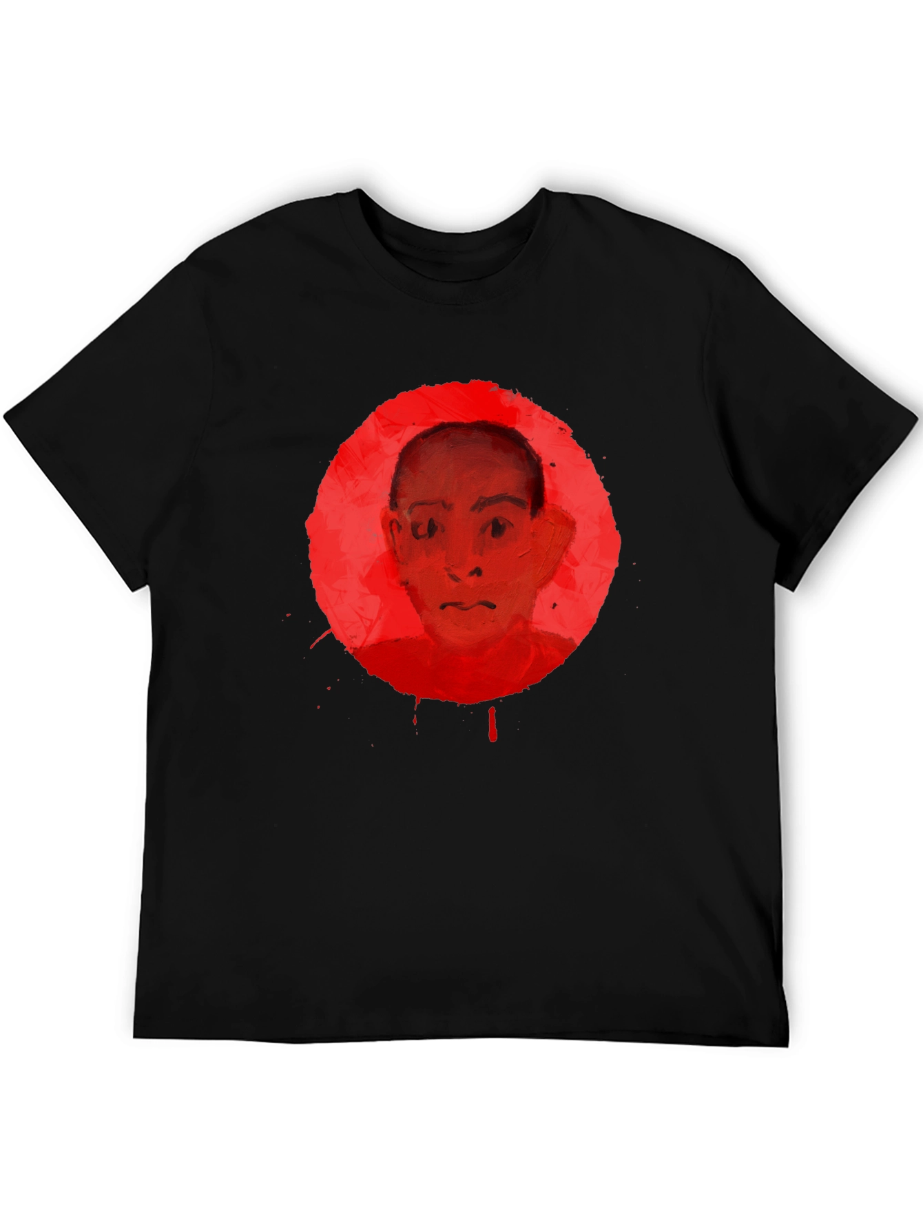 Abstract Portrait Graphic Tee - Unisex Black T-Shirt