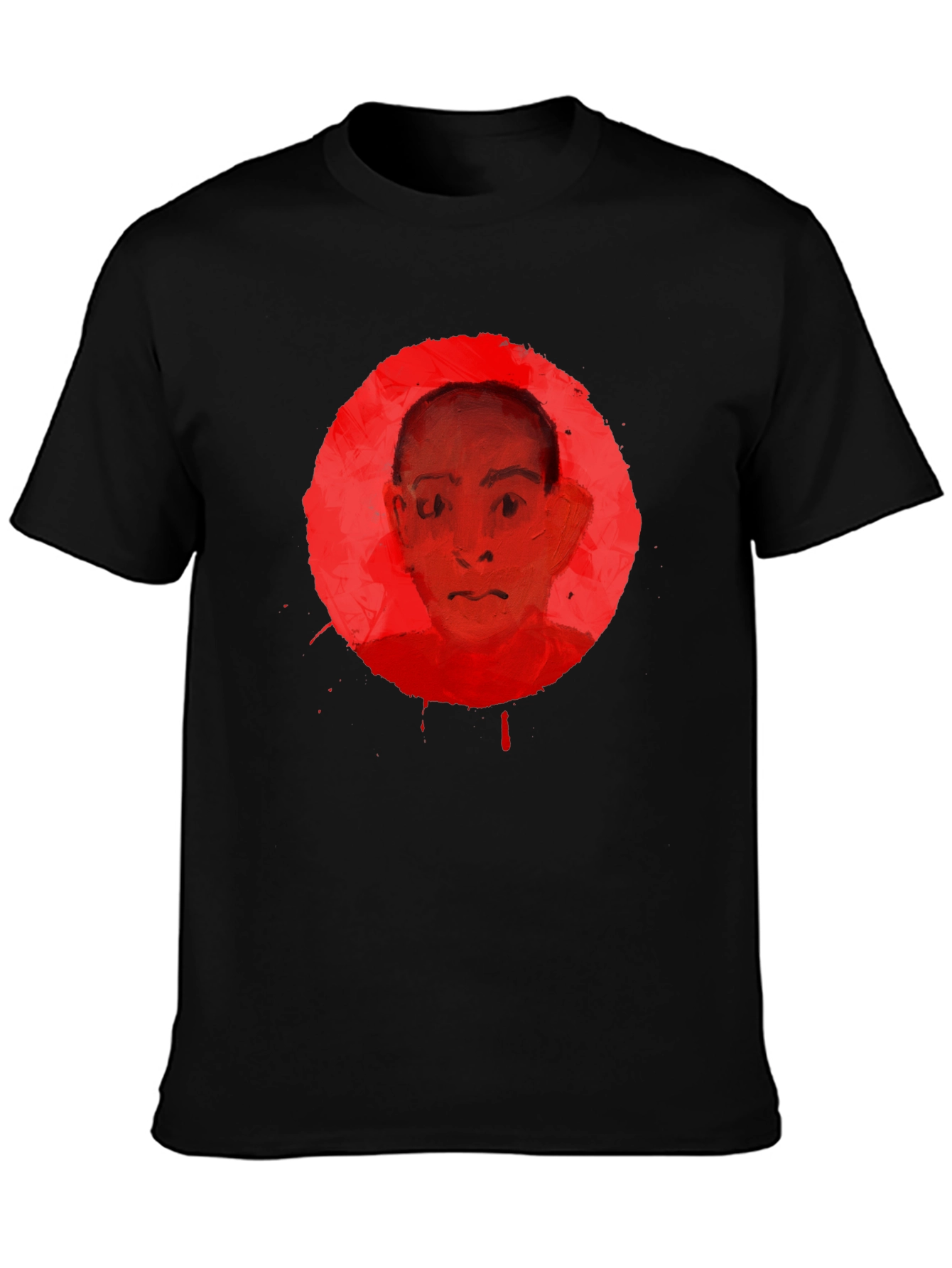 Abstract Portrait Graphic Tee - Unisex Black T-Shirt