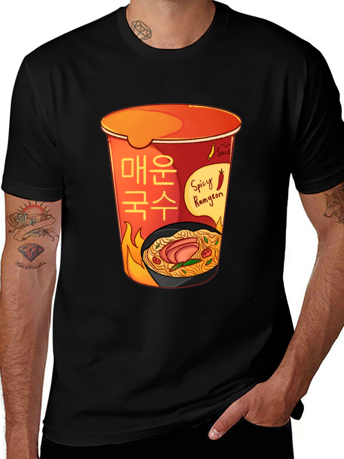Spicy Ramyeon T-Shirt - Ramen Lover Tee