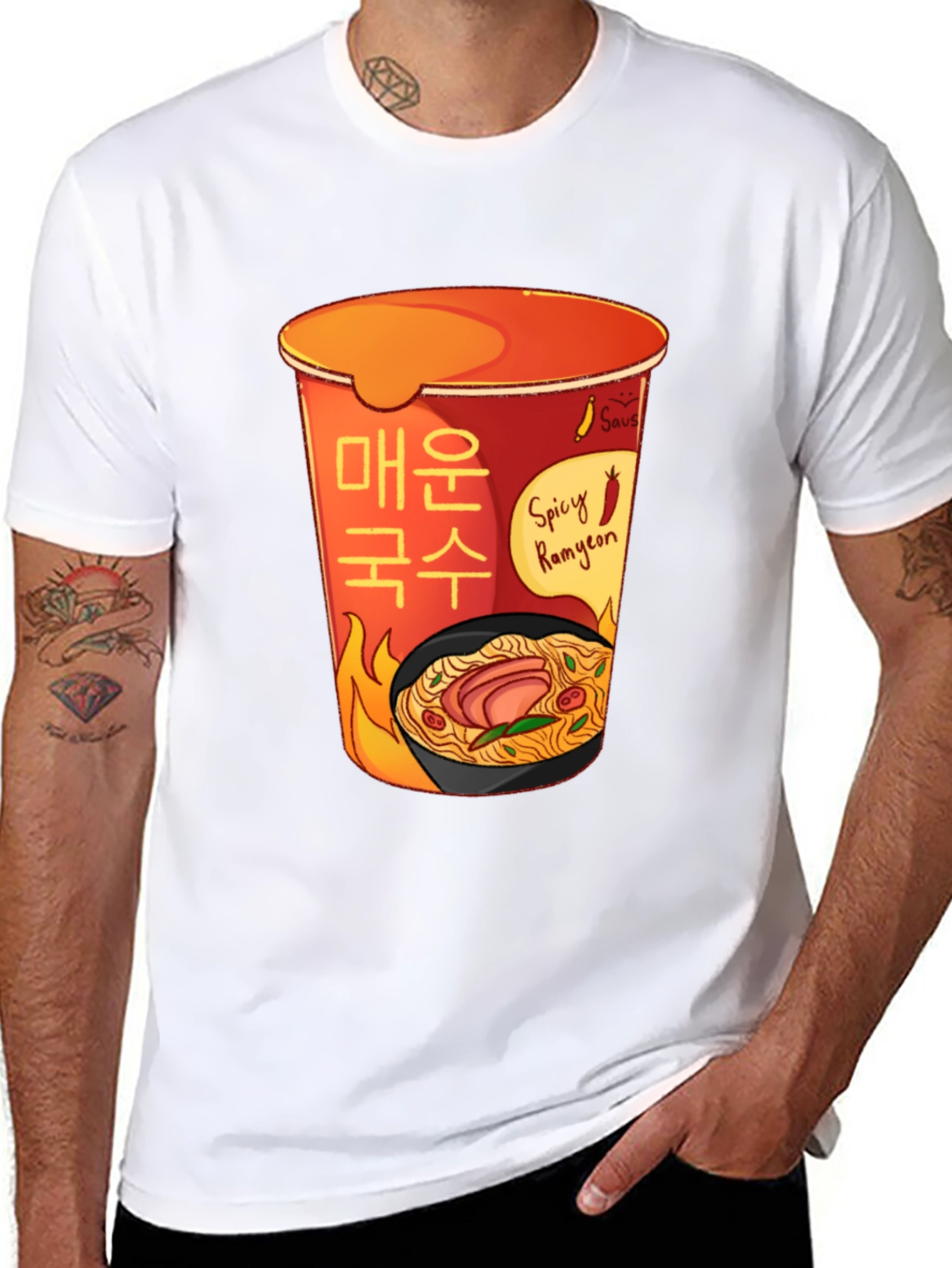Spicy Ramyeon T-Shirt - Ramen Lover Tee