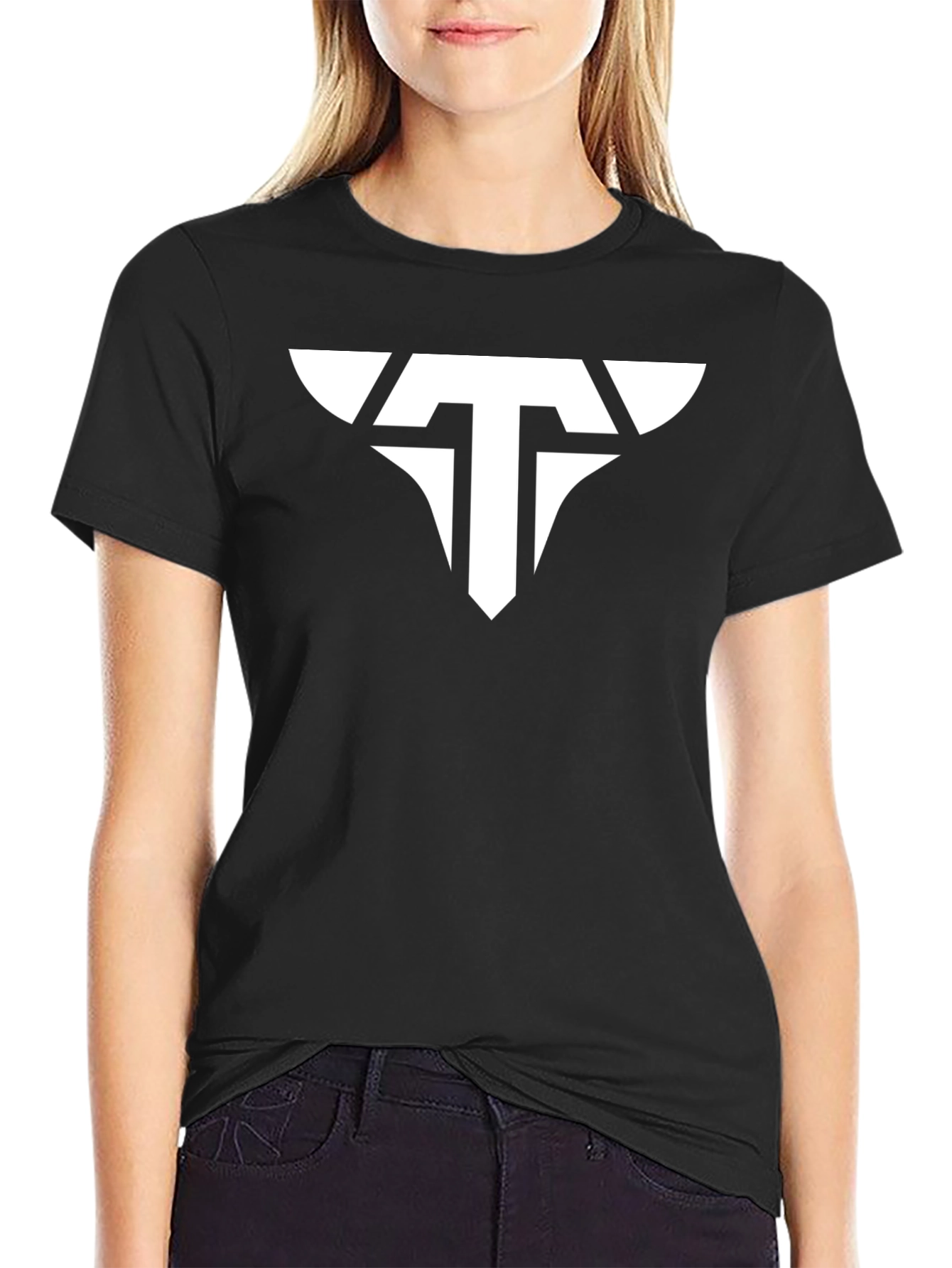 Mens Black Graphic Tee - T Design